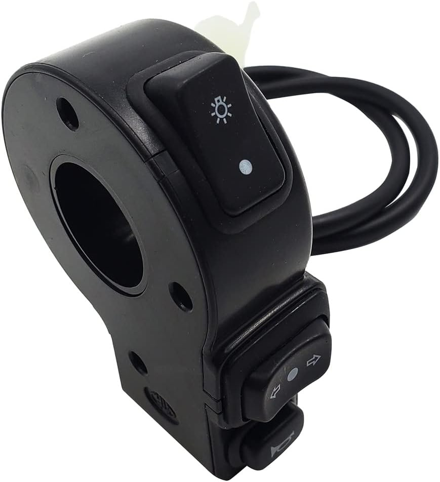 Brake Fog Light Switch for 22Mm Dia Handlebars Motorbike 3 In1 Motorcycle Switch Electric Bike Scooter ATV Quad Light Turn Signal Horn On/Off Button image number 2