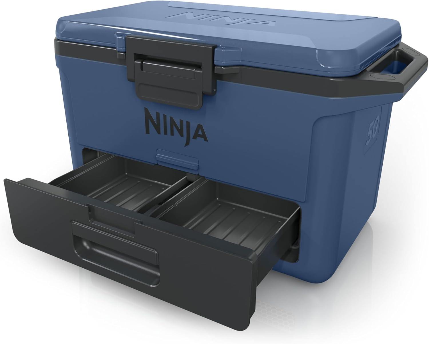Ninja Frostvault Hard Cooler with Dry Zone, Lakeshore Blue, 47 Litre Capacity image number 4