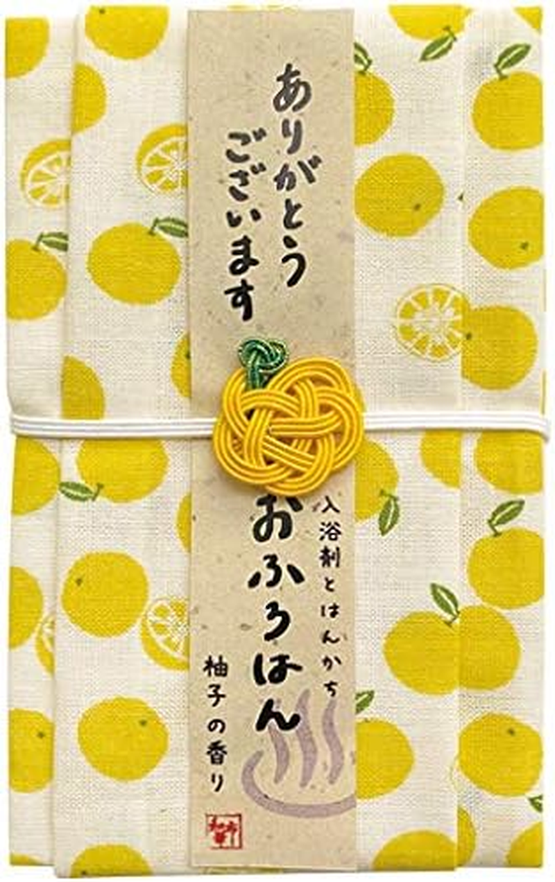 Yuzu Bath, Handkerchief, Bath Salt, Gift Set, Thank You