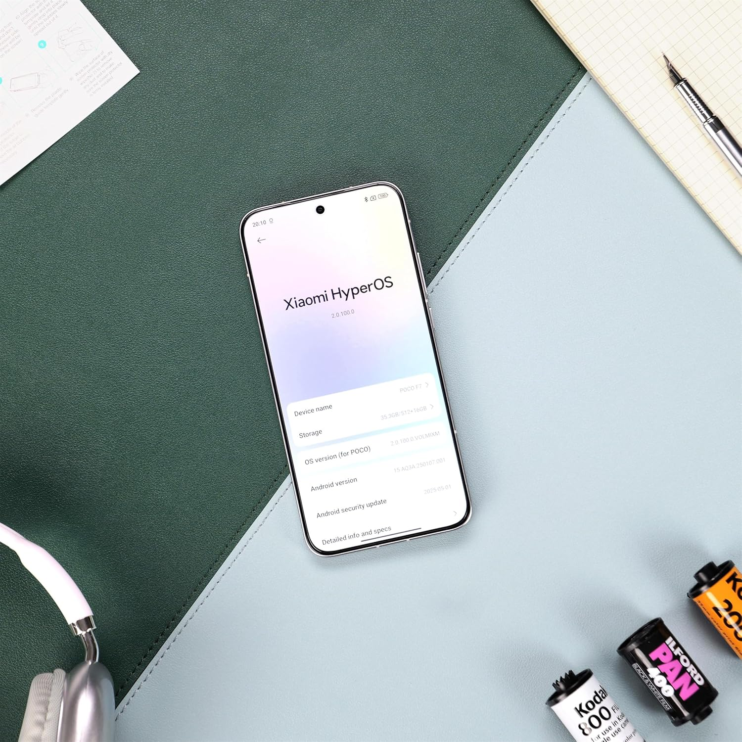 Ibywind for Xiaomi Poco F7 5G Screen Protector,2 Pcs Tempered Glass,With 1Pc Camera Lens Protection,1Pc Back Film,Anti-Scratch,Bubble Free image number 2