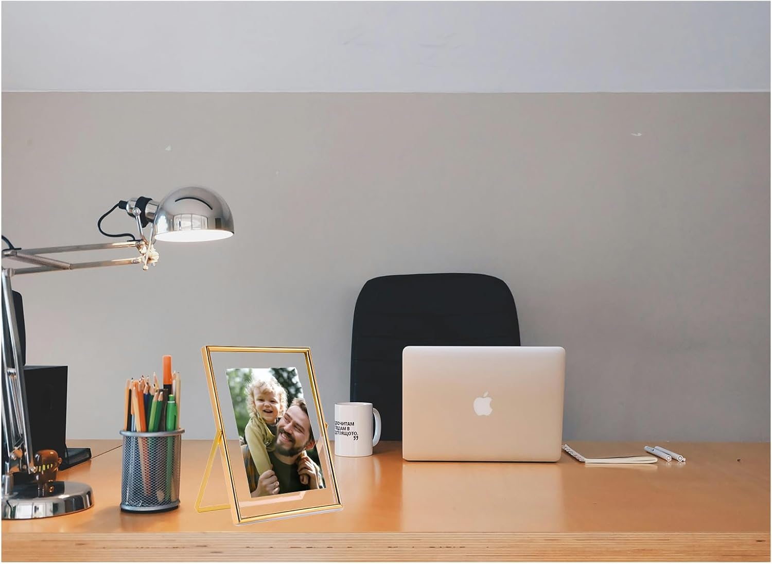 10 Inch Tabletop Metal & Glass Photo Frame - Exclusively for Desktop Display, Fits 8X10" Photos (&le;20.3X25.4Cm), Perfect for Family, Couples, Pets & Multi-Generational Memories (Gold) image number 1