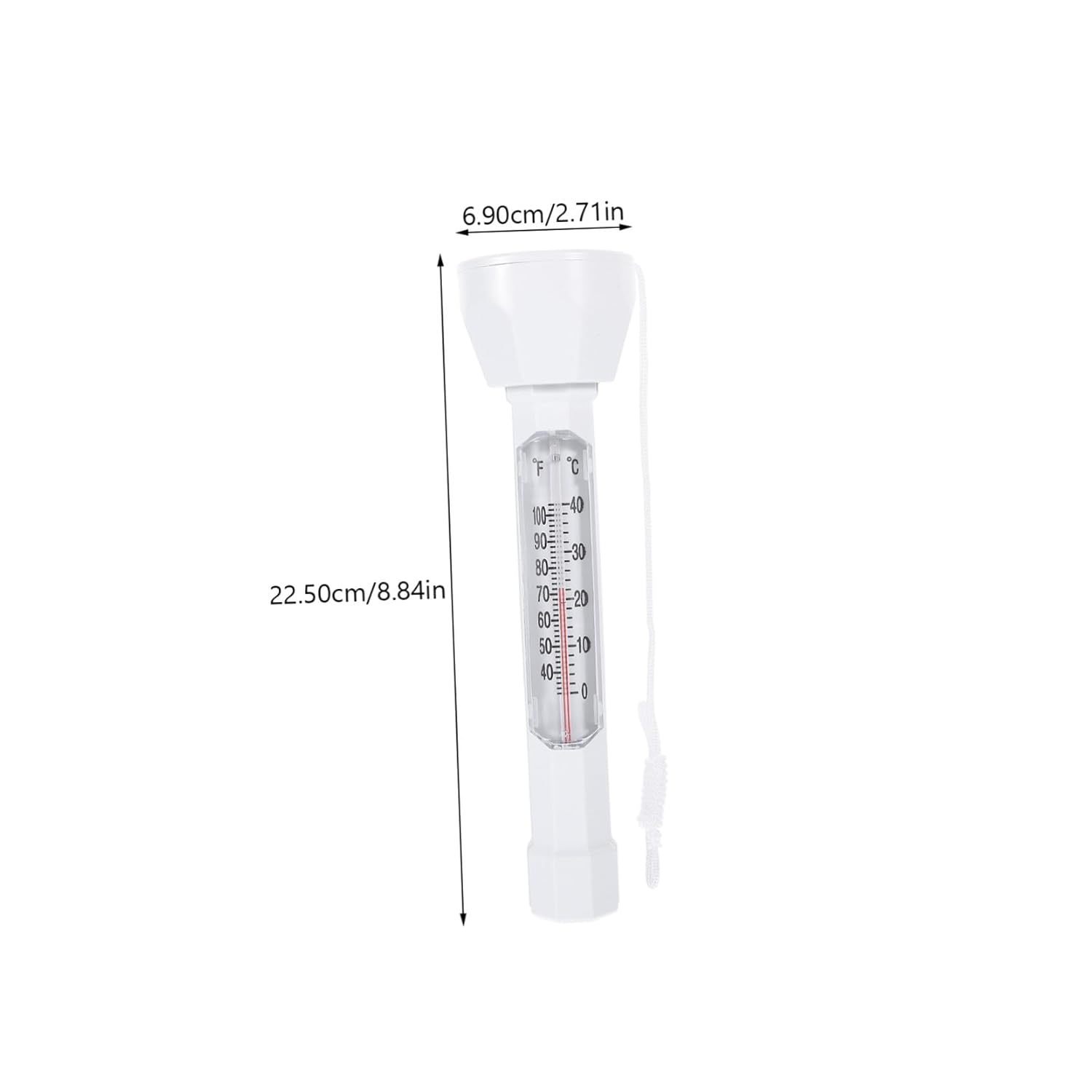 Luxshiny Swimming Pool Floating Thermometer for Accurate Water Temperature Measurement Dual Fahrenheit Celsius Display Fast Reading Pool Temperature for Hot Tubs Ponds Bath Use Safe Bath