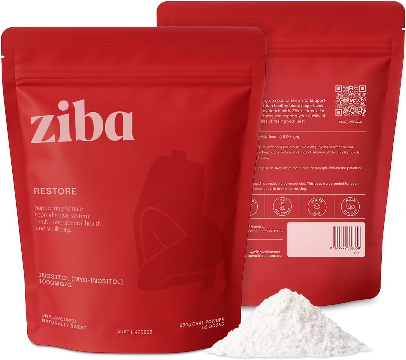 High Strength Inositol 1000Mg TGA Listed Pharmaceutical Grade Powder 250G - 4000Mg per Serving 2 Month Supply | PCOS, Hormone Balance, Insulin Resistance | Non-Gmo, Gluten Free, Vegan image number 2