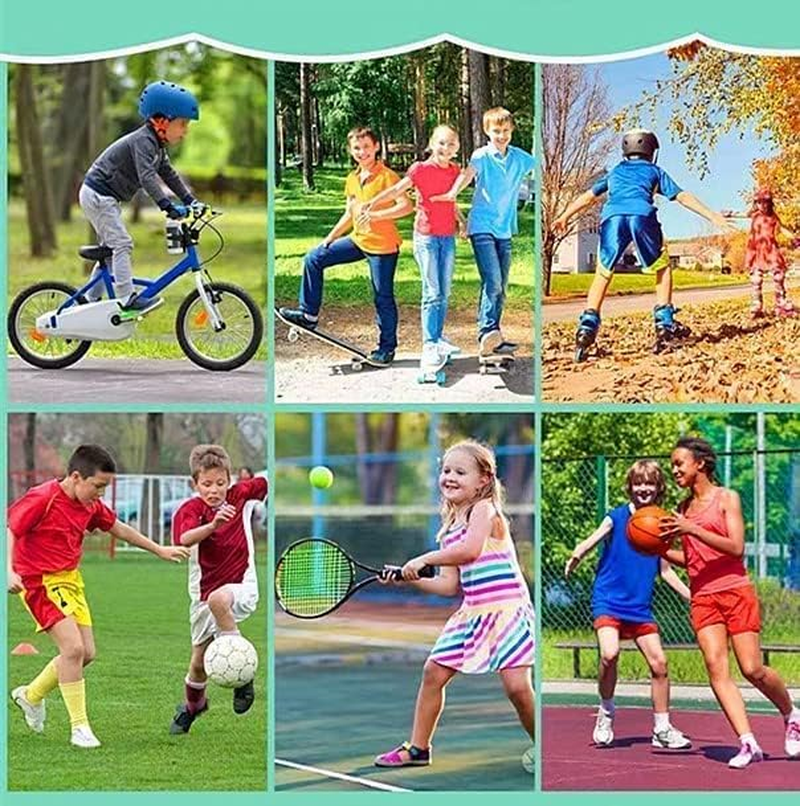 Children Knee Support Protector Cover,Kids Sun Protection Long Sleeves Sponge Knee Brace Pad,Cooling High Elasticity Leg Sleeves Non-Slip Breathable (Black, S) image number 2