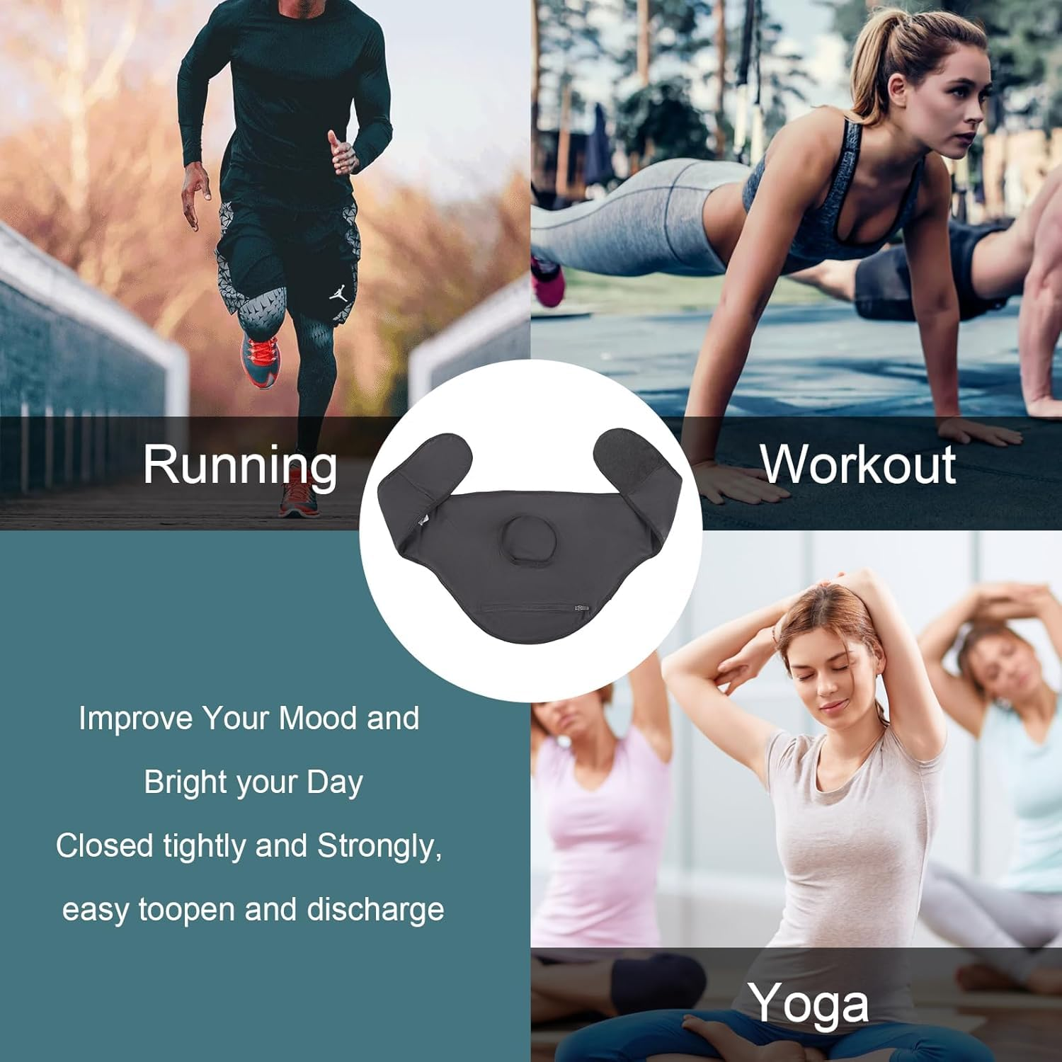 Ostomy Belt for Men & Women | Stealth Ostomy Bag Cover for Sports & Swimming | Ileostomy Support Wrap with Inner Pocket | Stoma Support Belt (L) image number 4