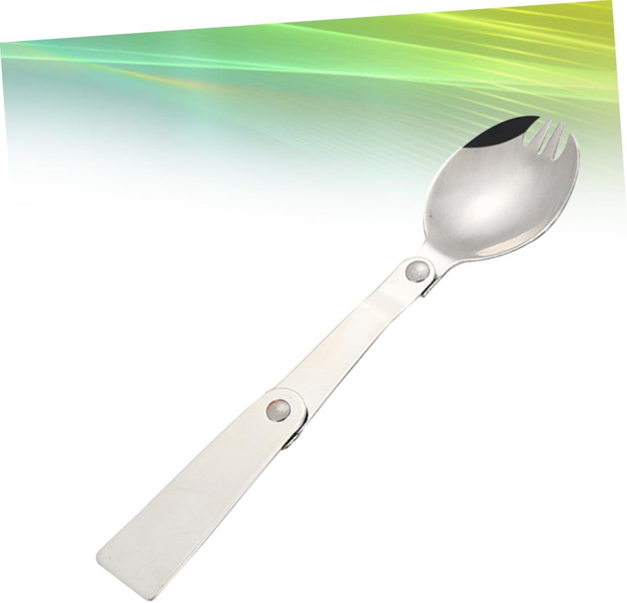 BESPORTBLE Stainless Steel Foldable Spoon Cutlery Travel Picnic Outdoor Activities Portable Tableware Camping Accessories image number 4
