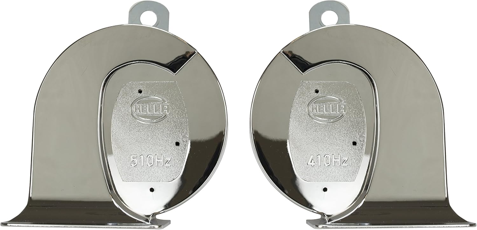 HELLA 007728883 Chrome 12V Trumpet Horn Kit (Universal Fit)