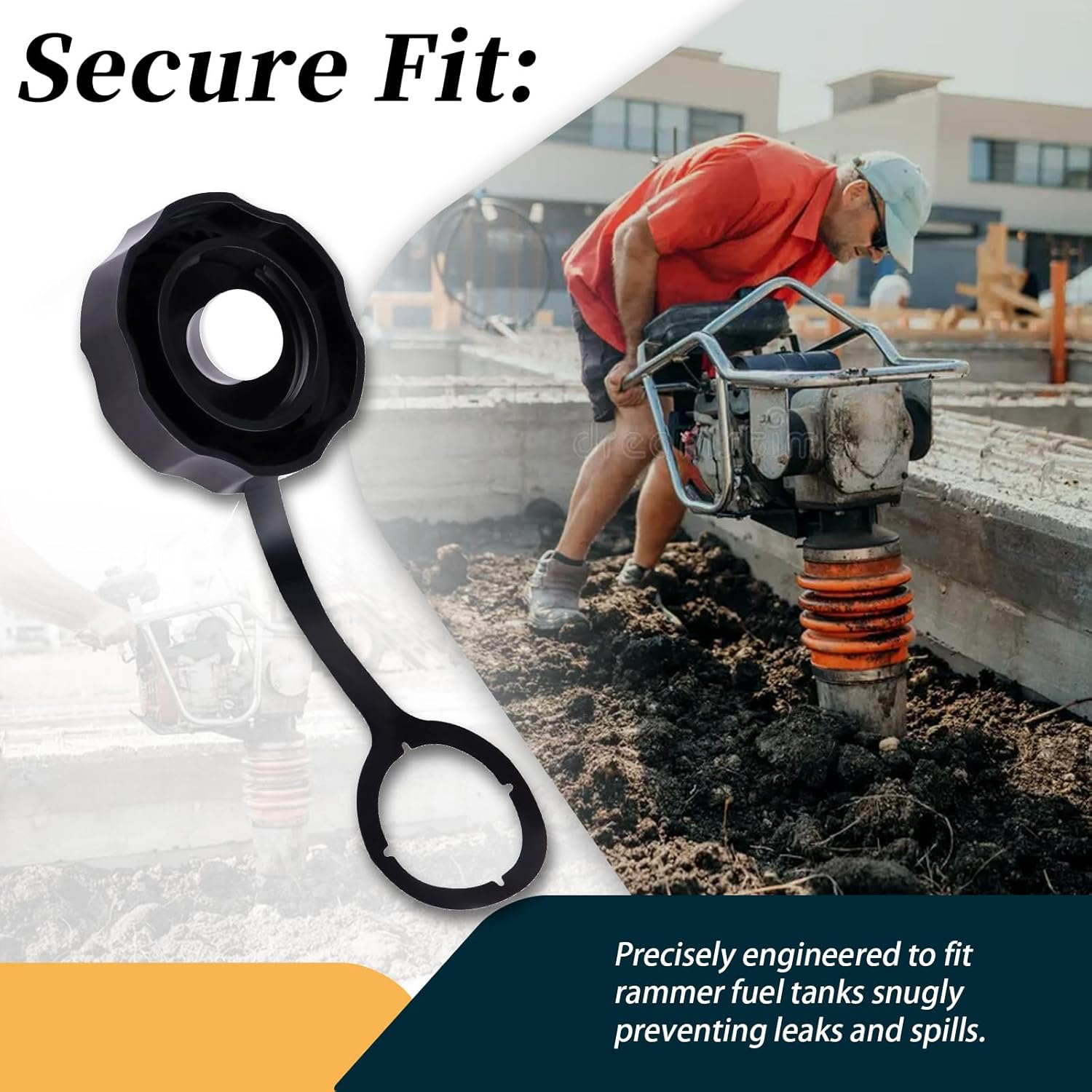 366350460 Fuel Tank Cap Compatible with Mikasa MTX60SD, MTX70HD, MTX70HDR,MTX70SD MTX80, MTX80HDR Model Rammers image number 5