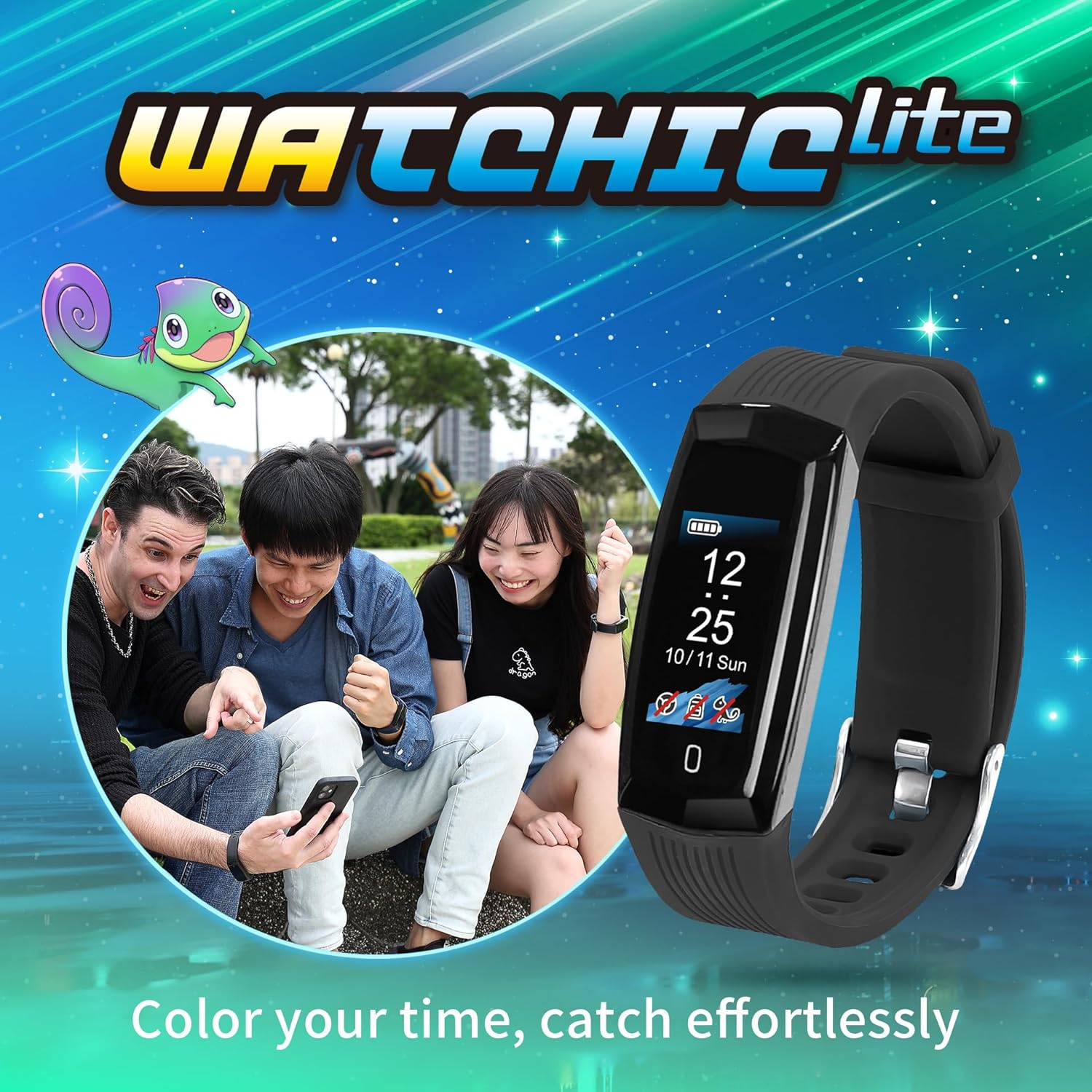 Brook Pocket Auto Catch Watchic Lite - Auto Catcher, IPX7 Waterproof, 0.96" Color Display, Pocket Mon GO Accessory