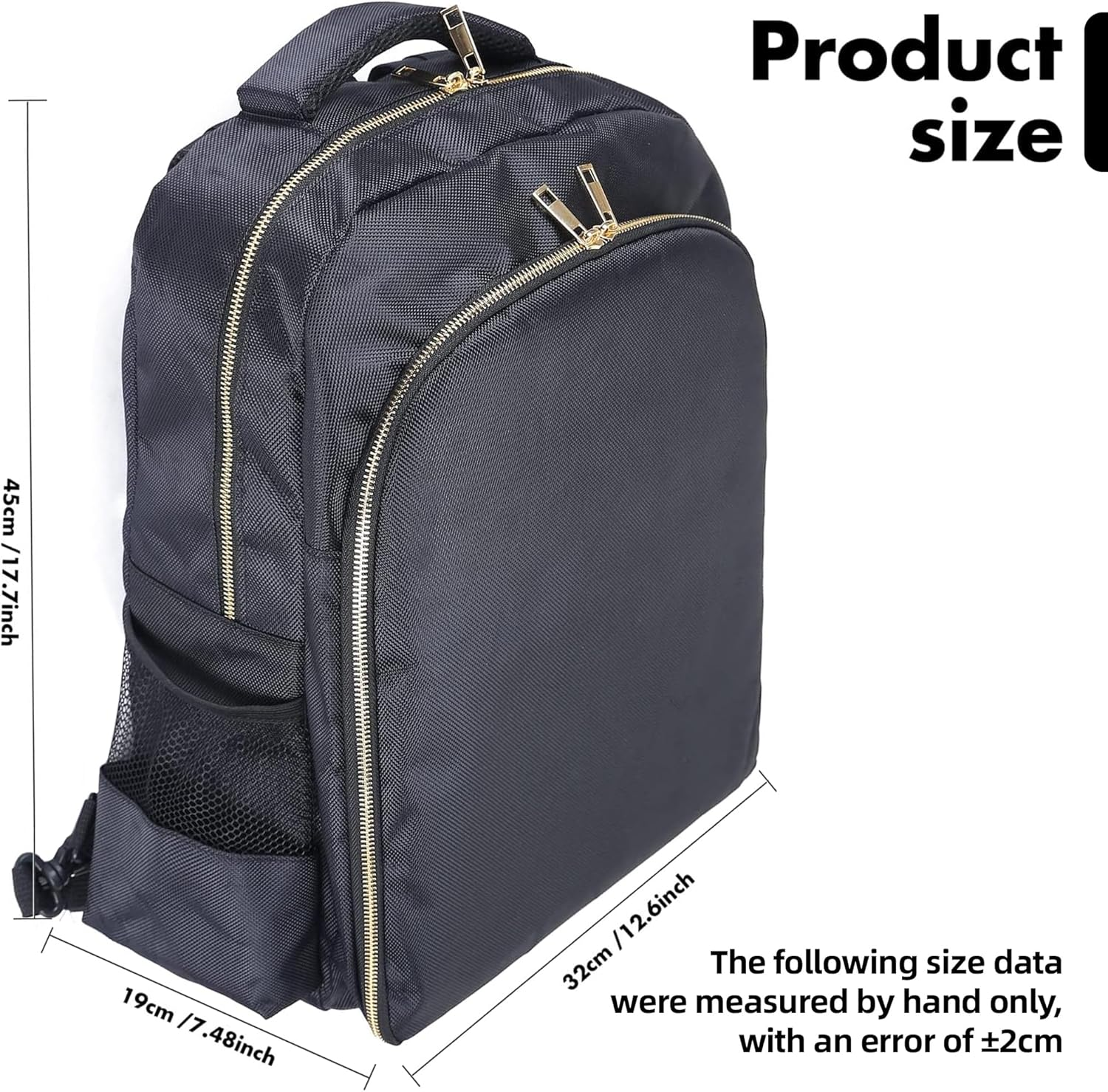 AIHOPESTO Barber Travel Backpack (Black, 17.7 X 12.6 X 7.5 Inches), Air Cushion Design, Waterproof, High Capacity for Clippers and Supplies, Black, 17.7" X 12.6"X 7.5", Backpack,Travel image number 5