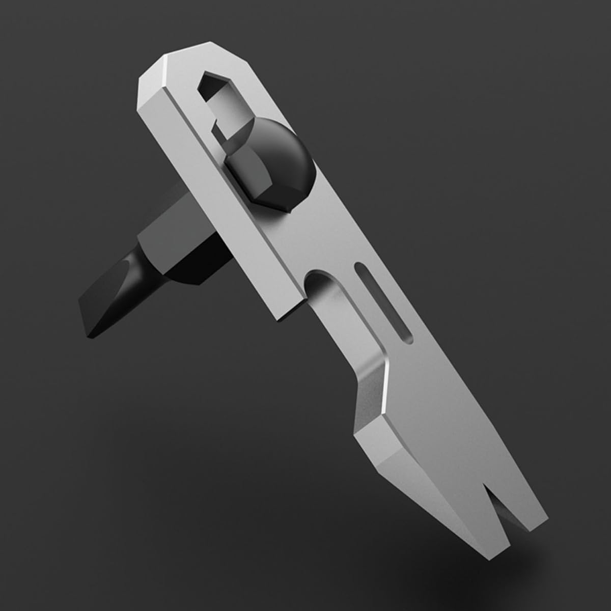 Hamans EDC Pocket Pry Bar Keychain Multi Tool, Titanium Pry Bar, Small EDC Pry Bar for Keychains image number 6