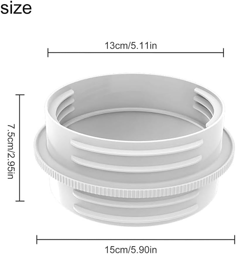 Portable AC Exhaust Hose Connector, 15 Cm Length, Air Conditioner Hose Coupler image number 1