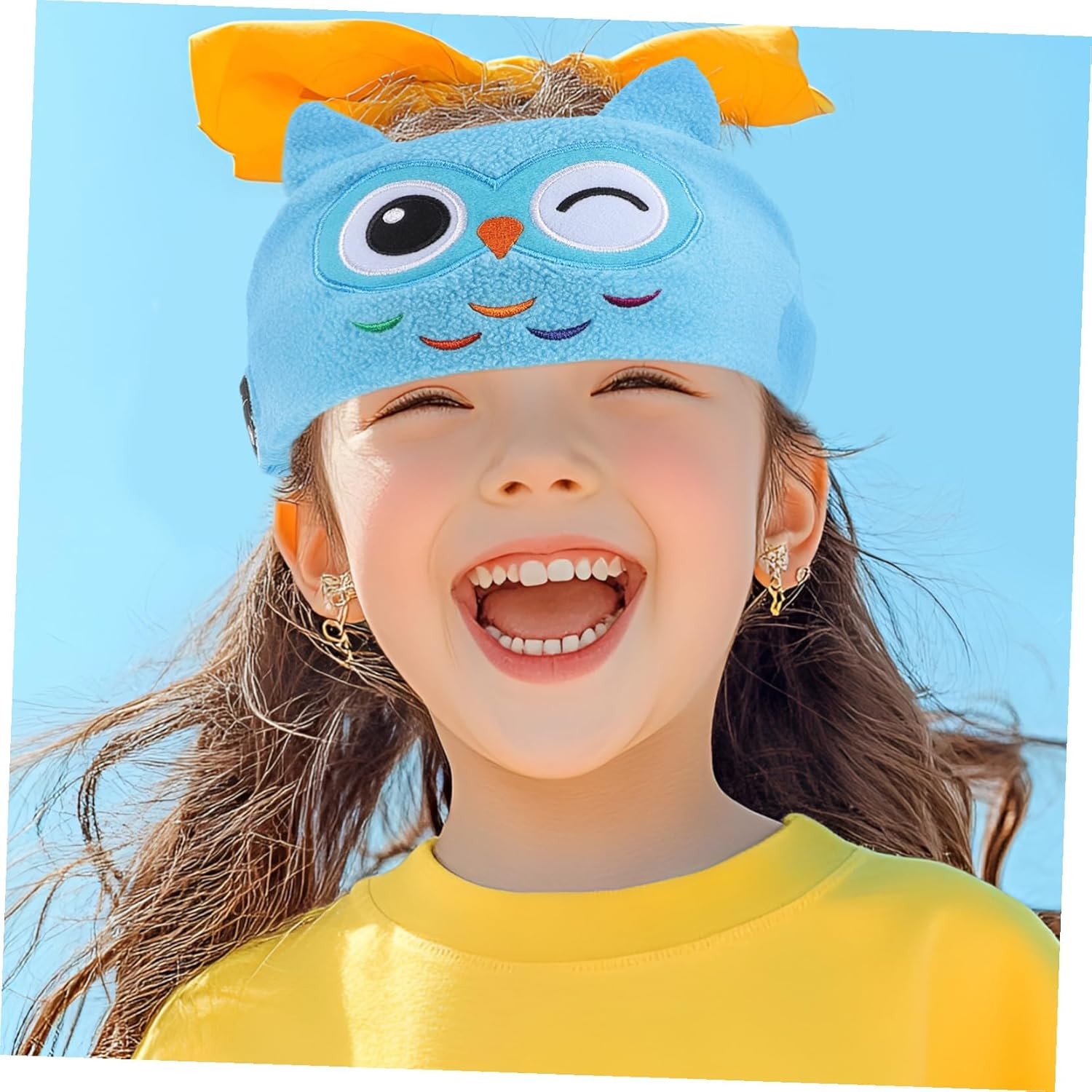 Kisangel Wireless Music Headband for Kids with Volume Control Soft Plush Sleep Headphones Thin Fleece Earphones Suitable for Toddlers and Travel image number 6