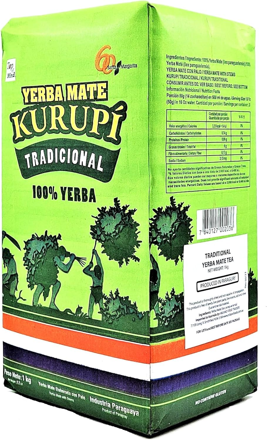 Kurupi Yerba Mate Traditional Tea, 1 Kg image number 2