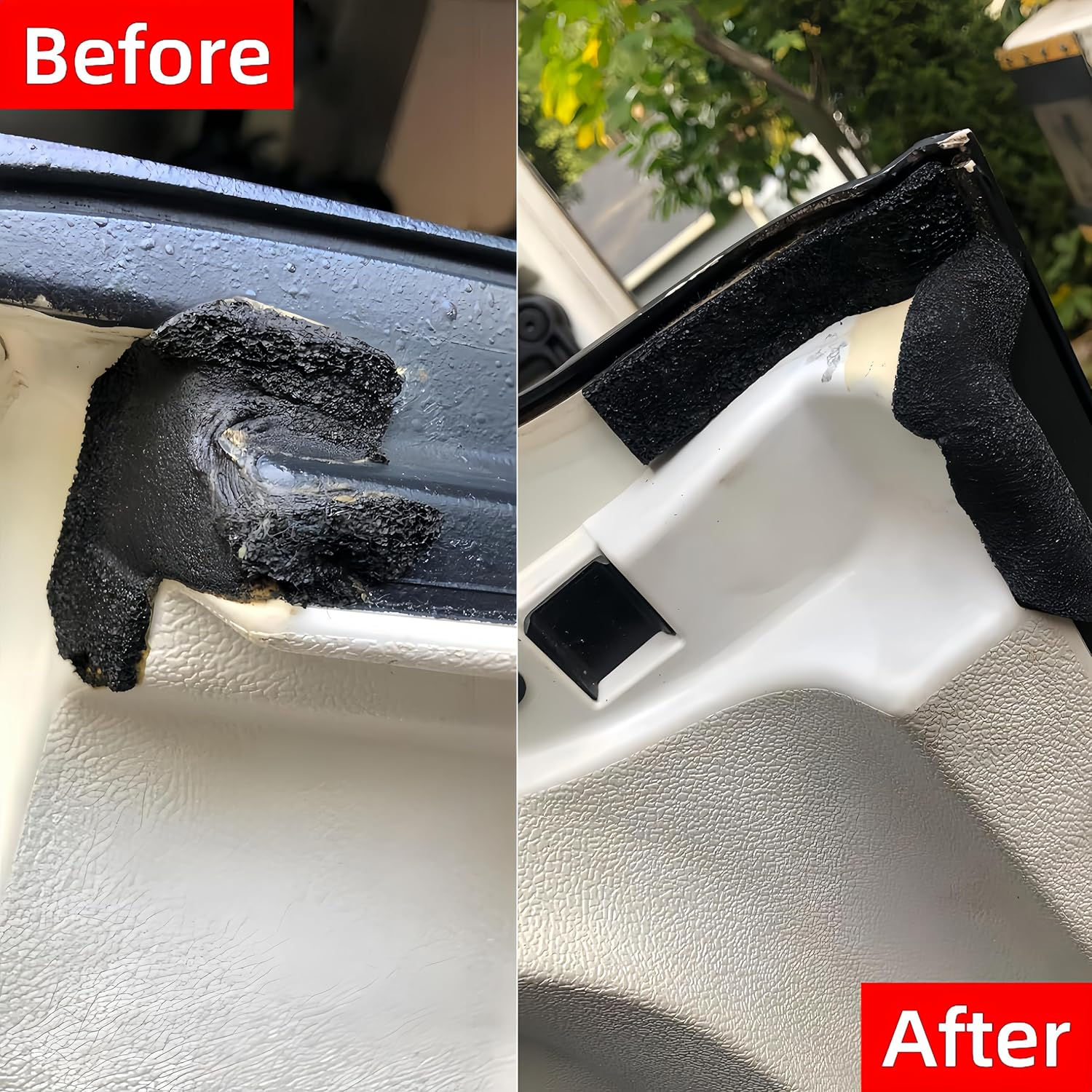 POETRYXIAO Hard Top Seal Kit,Foam Blocker for 2011-2014 Jeep Wrangler Jk,Weather Stripping OE Reference 68026937AB image number 3