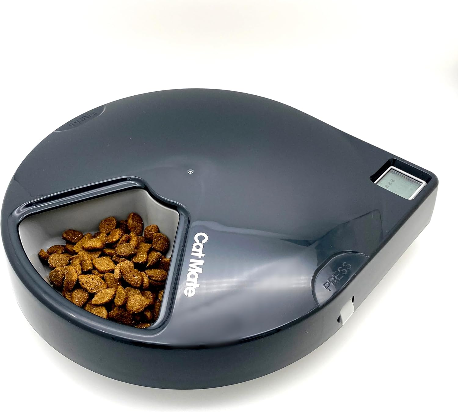 Closer Pets C500 5 Bowl Automatic Pet Feeder with Digital Timer and Twin Ice Packs, for Wet and Dry Food, 5 Bowls up to 330G Each, Ideal for Cats and Small Dogs - Grey image number 3