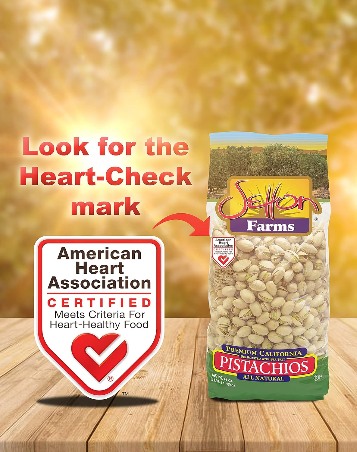 Setton Farms Premium Pistachios, Dry Roasted with Sea Salt, 3Lb Bag (48 Ounce ) image number 3