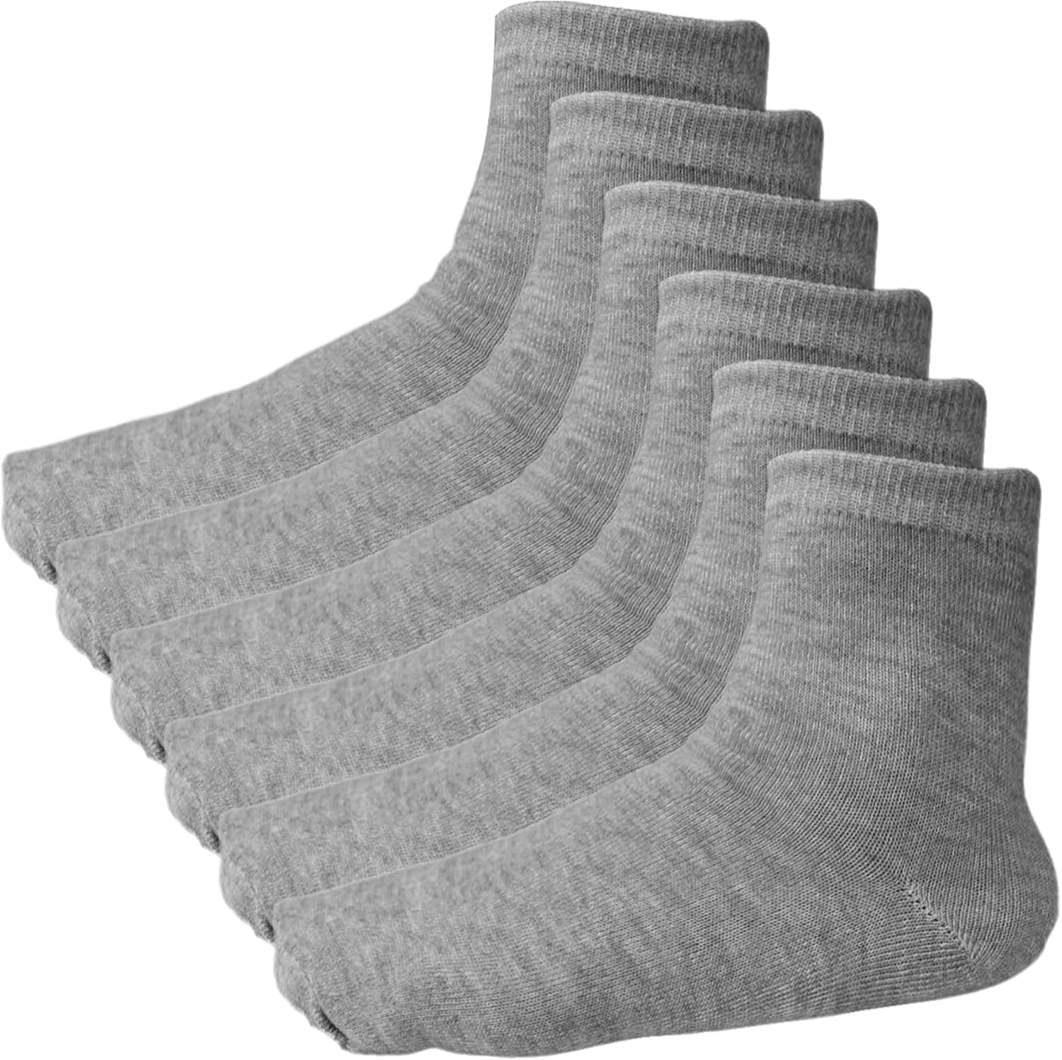 Dress Cici Low Cut Socks for Men, Polyester Lightweight Ankle Socks (6 Set)