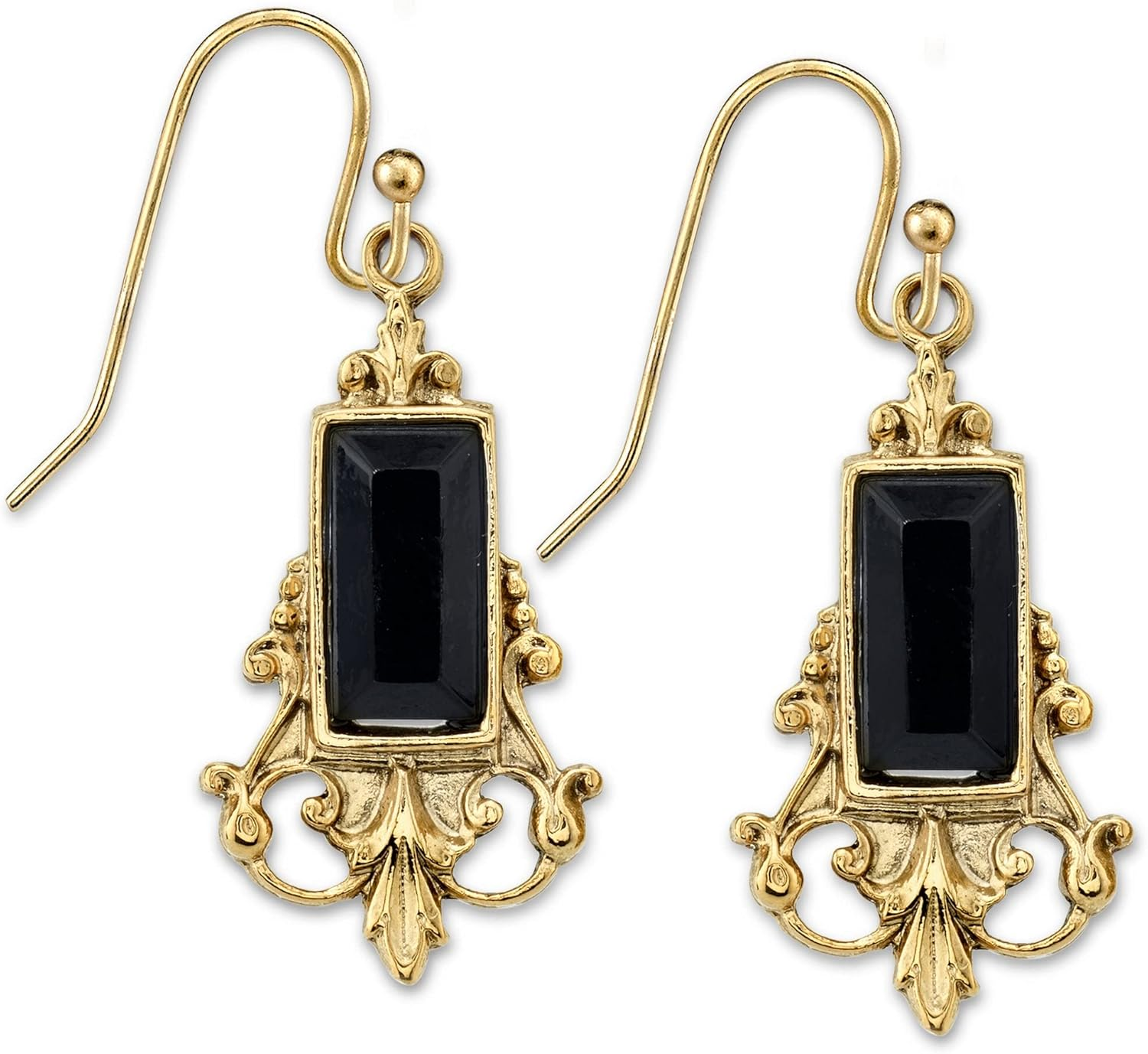 1928 Jewelry Gold-Tone Carnelian Drop Earrings
