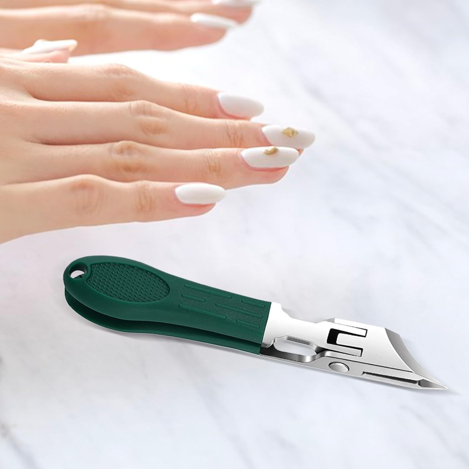 Angled Nail Clippers | Nail Cutting Clippers,Wide Jaw Anti-Splash Stainless Steel Cuticle Remover, Pedicure Tools for Trimming