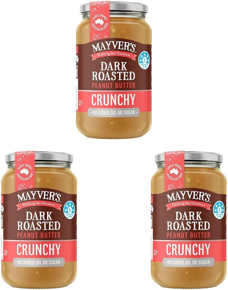 Mayver'S Super Natural Crunchy Peanut Butter 375G image number 2