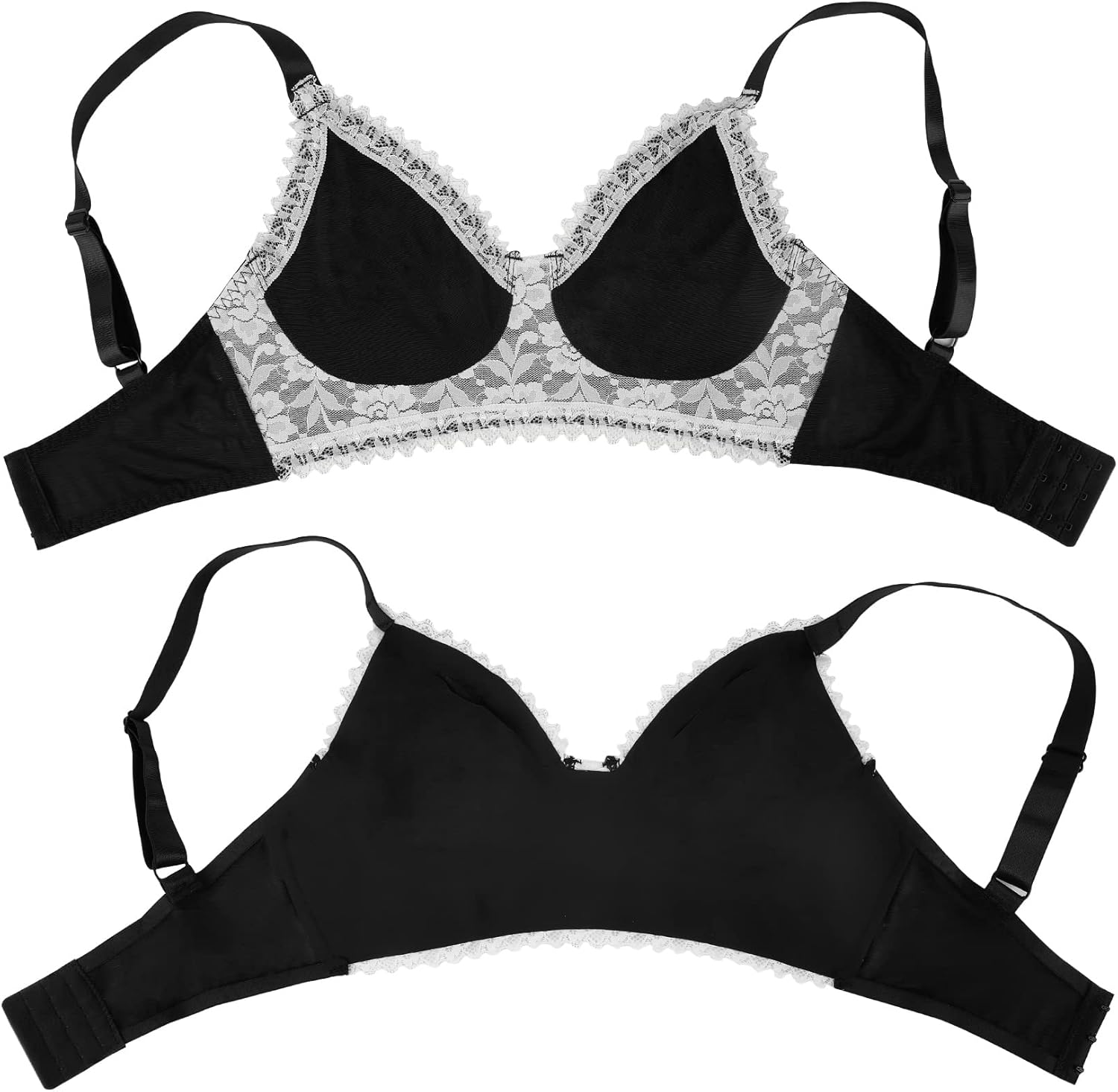 Vollence See through Mastectomy Bra Silicone Breast Forms Pocket Bra Fake Prosthesis Crossdresser