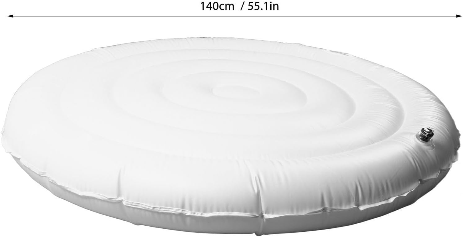 4.5 Ft Inflatable Hot Tub Cover, Foldable Energy Saving Lid for round Hot Tubs, Portable Hot Tub Cover Protective Rain Overflow Cover for Outdoor Inflatable Hot Tub, Heat Retention image number 4