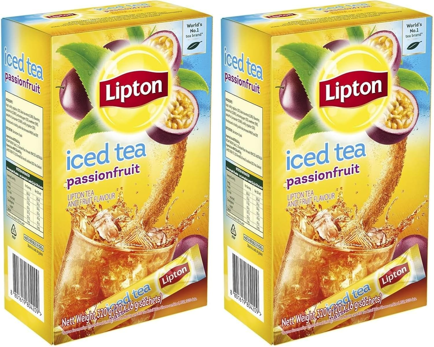 Lipton Iced Tea Passionfruit Sachets, 20 Bags