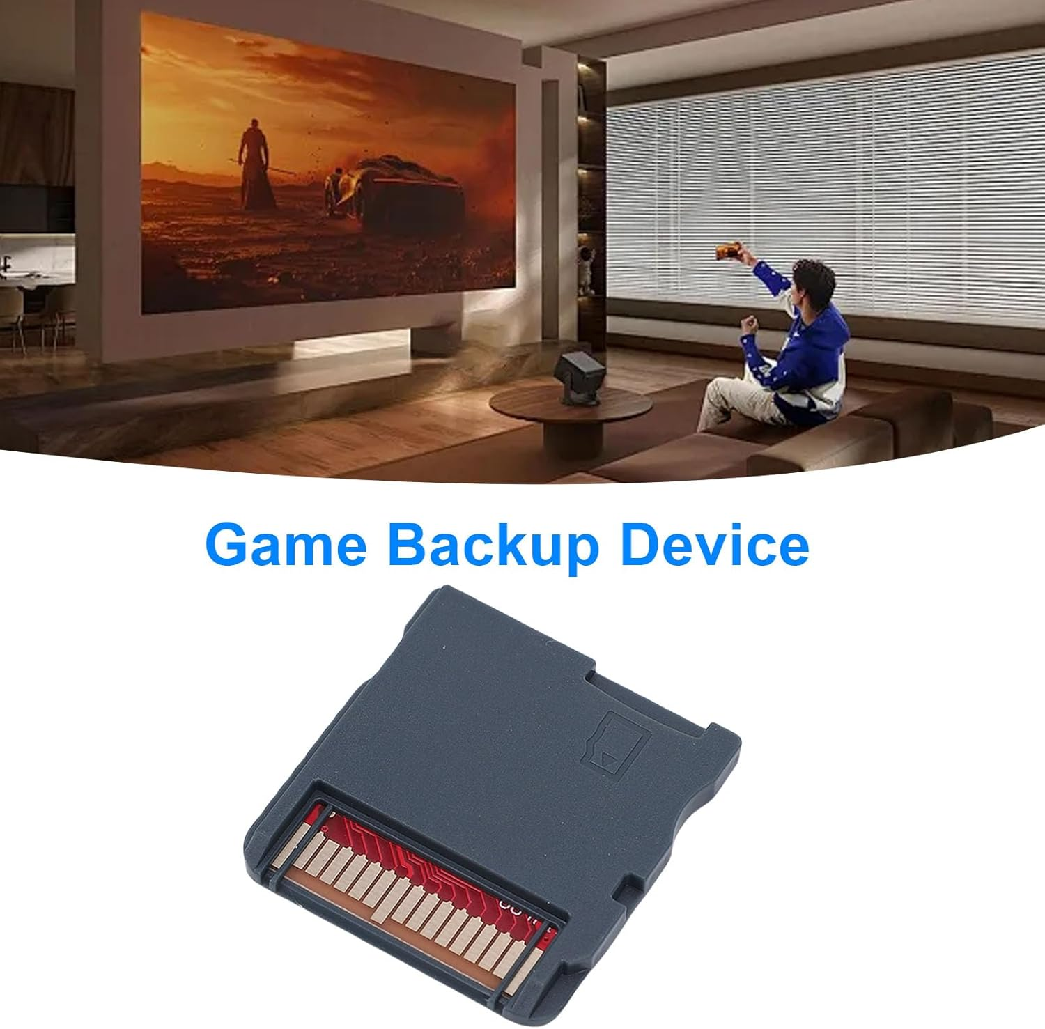 SENECESLI Game Backup Device, Slim High Speed HDD for Backup, High Strength ABS Material Fornds​ NDSL​MD GB GBC FC PCE High Speed Reading Writing Professional Consoles Game Cartridge (WOODHK Black Set) - Wood Hk White Set image number 7