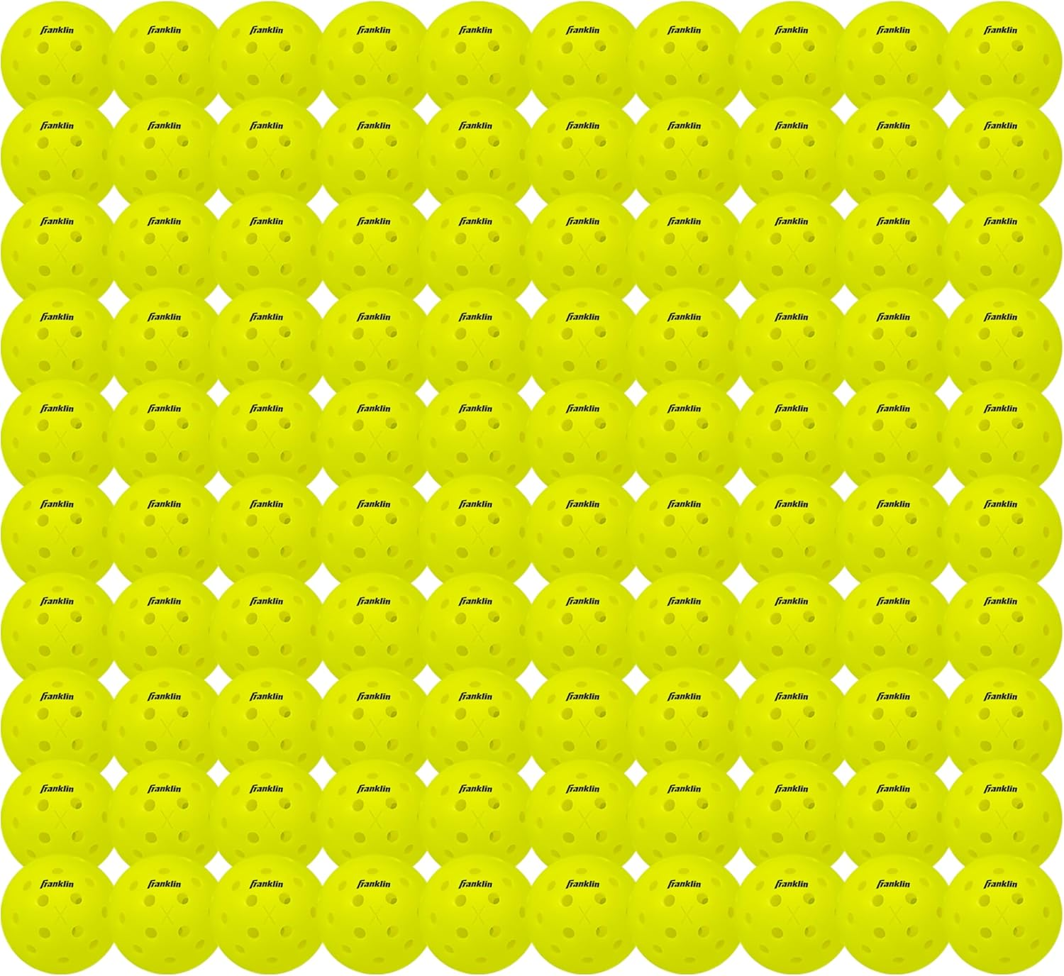Franklin Sports Outdoor Pickleballs - X-40 Pickleball Balls - USA Pickleball (USAPA) Approved - Official US Open Ball - 100 Bulk Pack image number 2