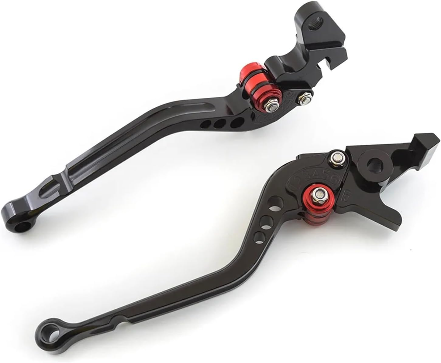 Fit for Royal Enfield Meteor 350 350Cc Motorcycle Aluminum Adjustable Brake Clutch Levers Lever Accessories 2021 2022 2023 2024(177Mm Black)