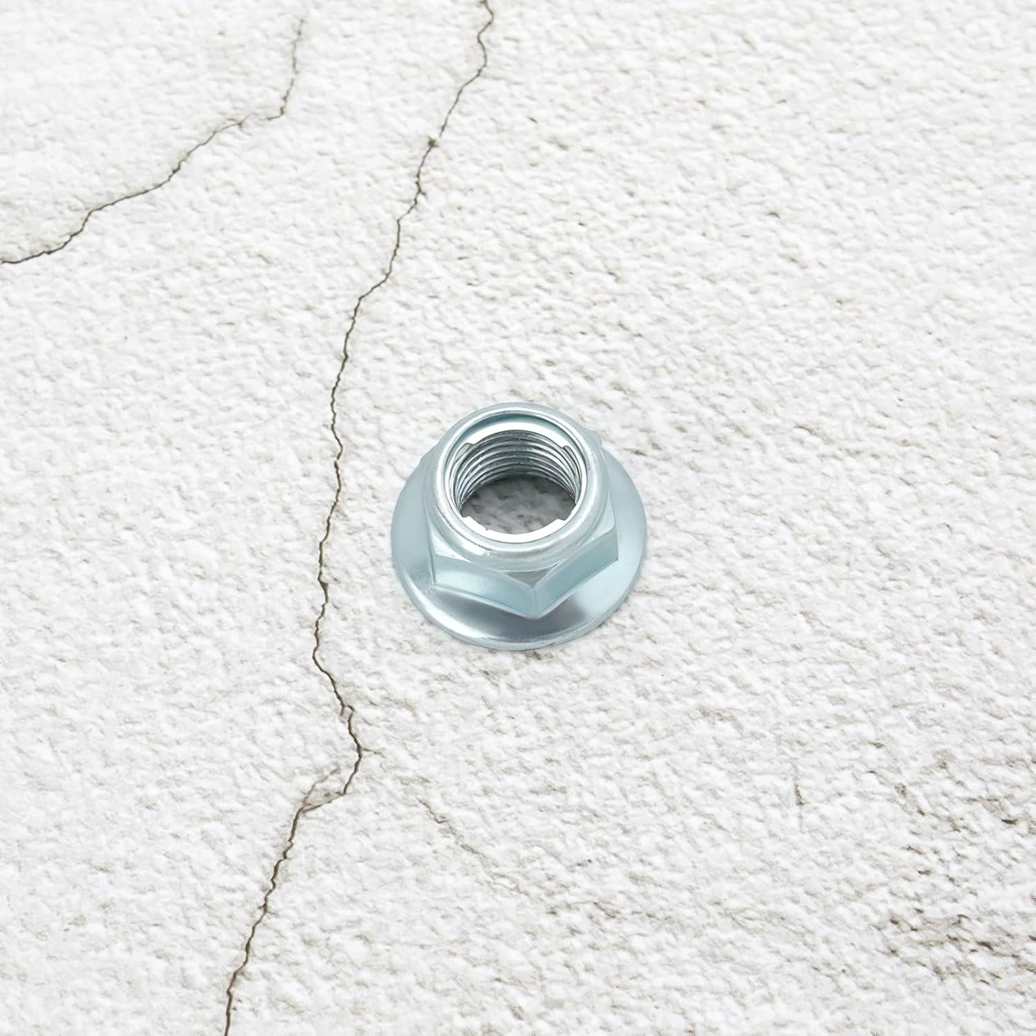 YINETTECH 1Pc M12 Electric Bikes Electric Vehicles Rear Wheel Axle Spindle Metal Nut Rear Wheel Nut Compatible with Sur-Ron Light Bee Silver image number 1