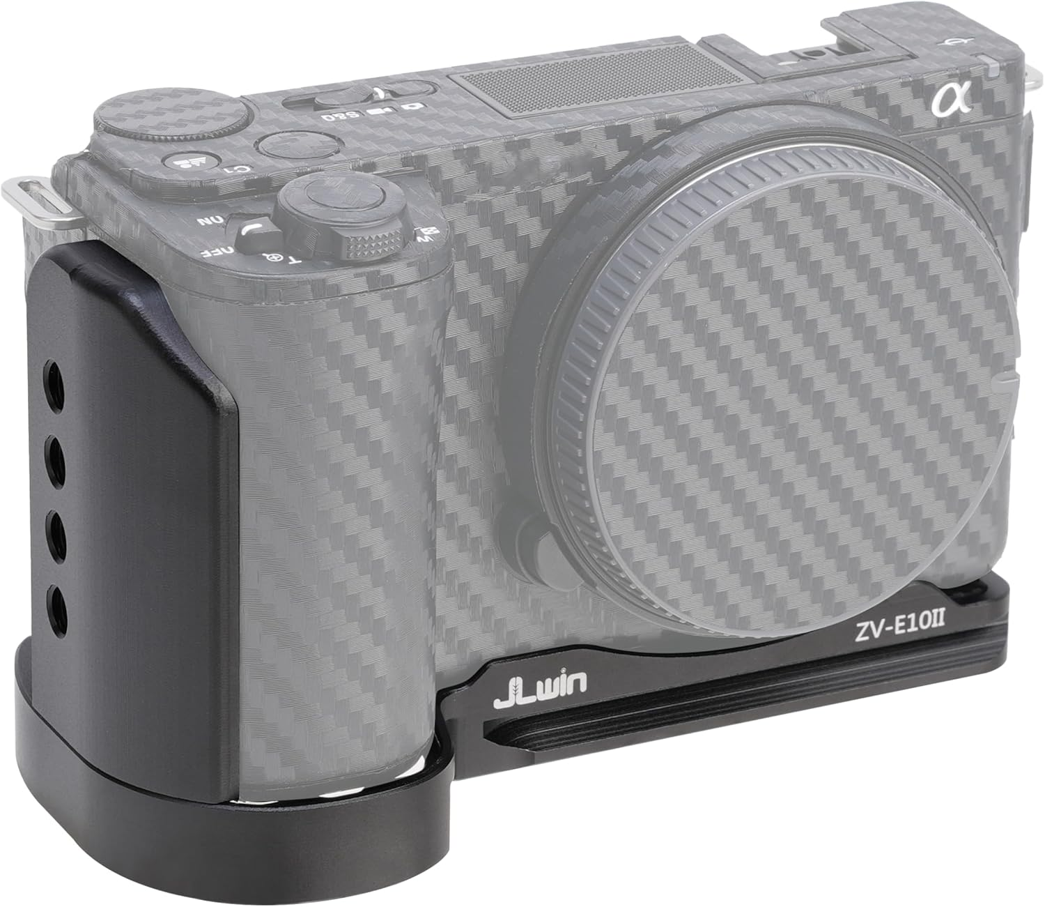 FOTGA ZV-E10II L-Bracket Handle, L-Shaped Handle with Quick Release Plate Mount for Sony Alpha ZV-E10 II Camera, Integrated Side Grip, Quick Release Plate Compatible with Arca Swiss image number 2