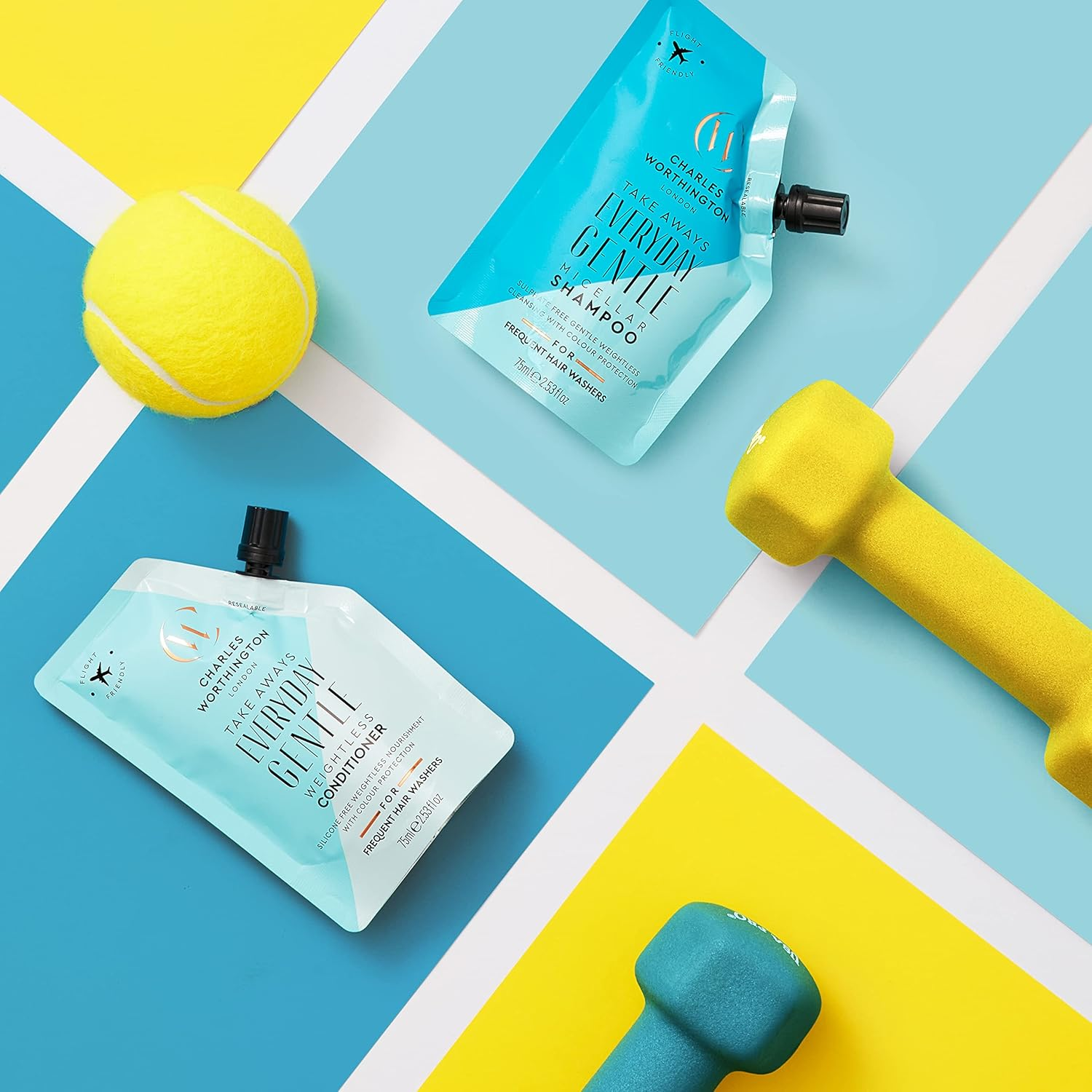 Charles Worthington Everyday Gentle Weightless Conditioner Takeaway, Travel Size, Nourish and Protect, Salon Conditioner for Everyday Use, 75Ml image number 6