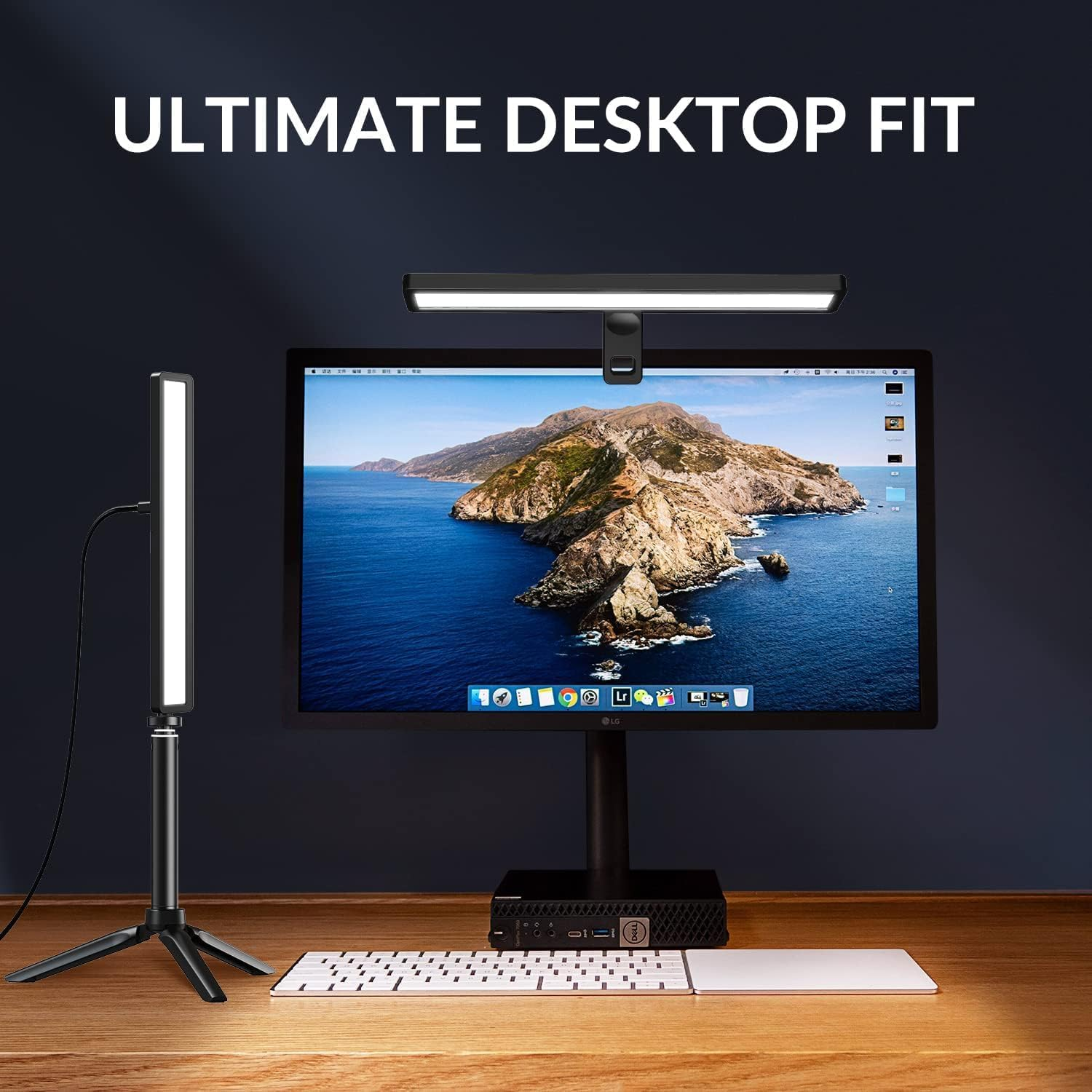 Apexel Video Conference Light with Tripod for Laptop & Computer - Webcam Light for Streaming & Zoom - 3 Color Modes & 10 Brightness Levels for Self Broadcasting & Live Streaming image number 4