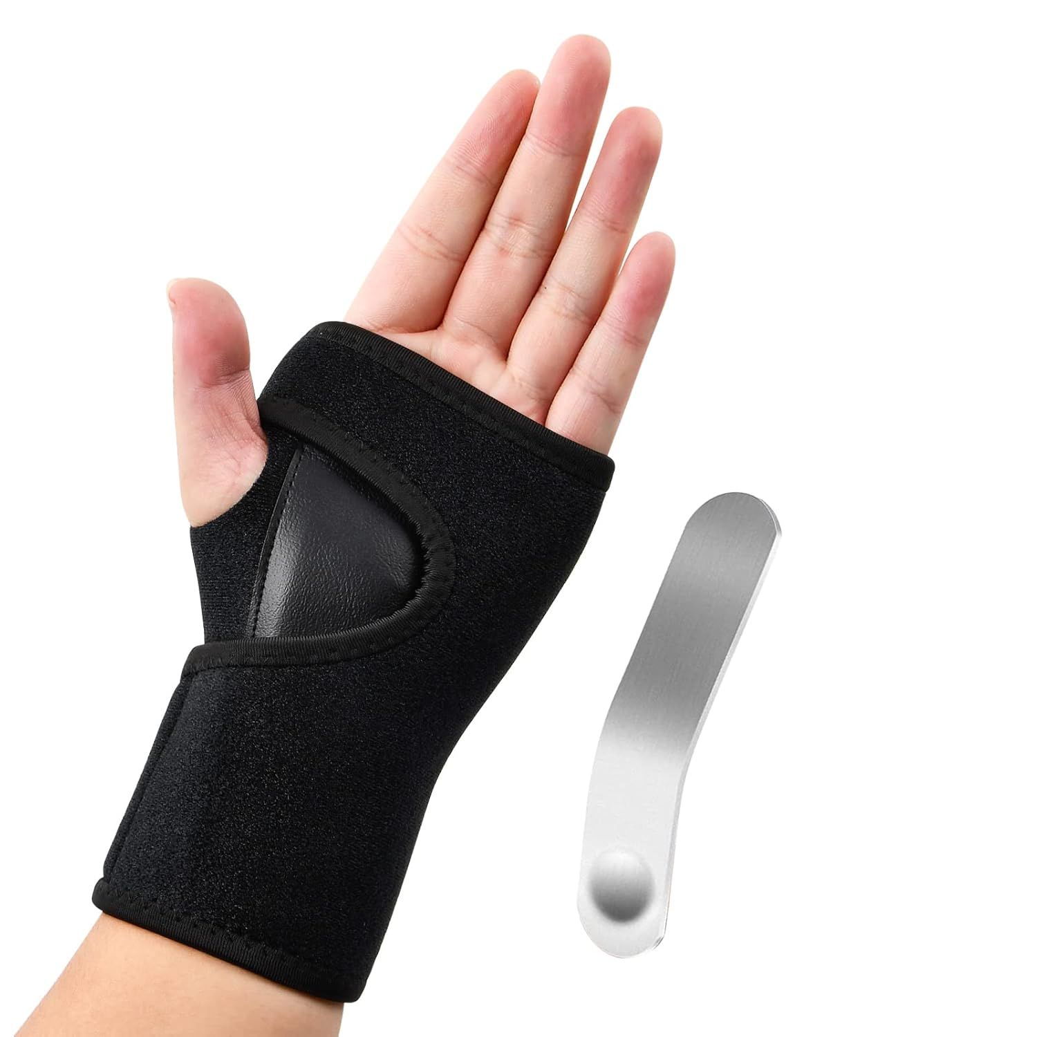 Wrist Support for Arthritis Sprain Fracture, Adjustable Wrist Strap with Splint Brace Carpal Tunnel Wrist Splint Breathable Wrist Brace Provides Wrist Support for Right Hand image number 2