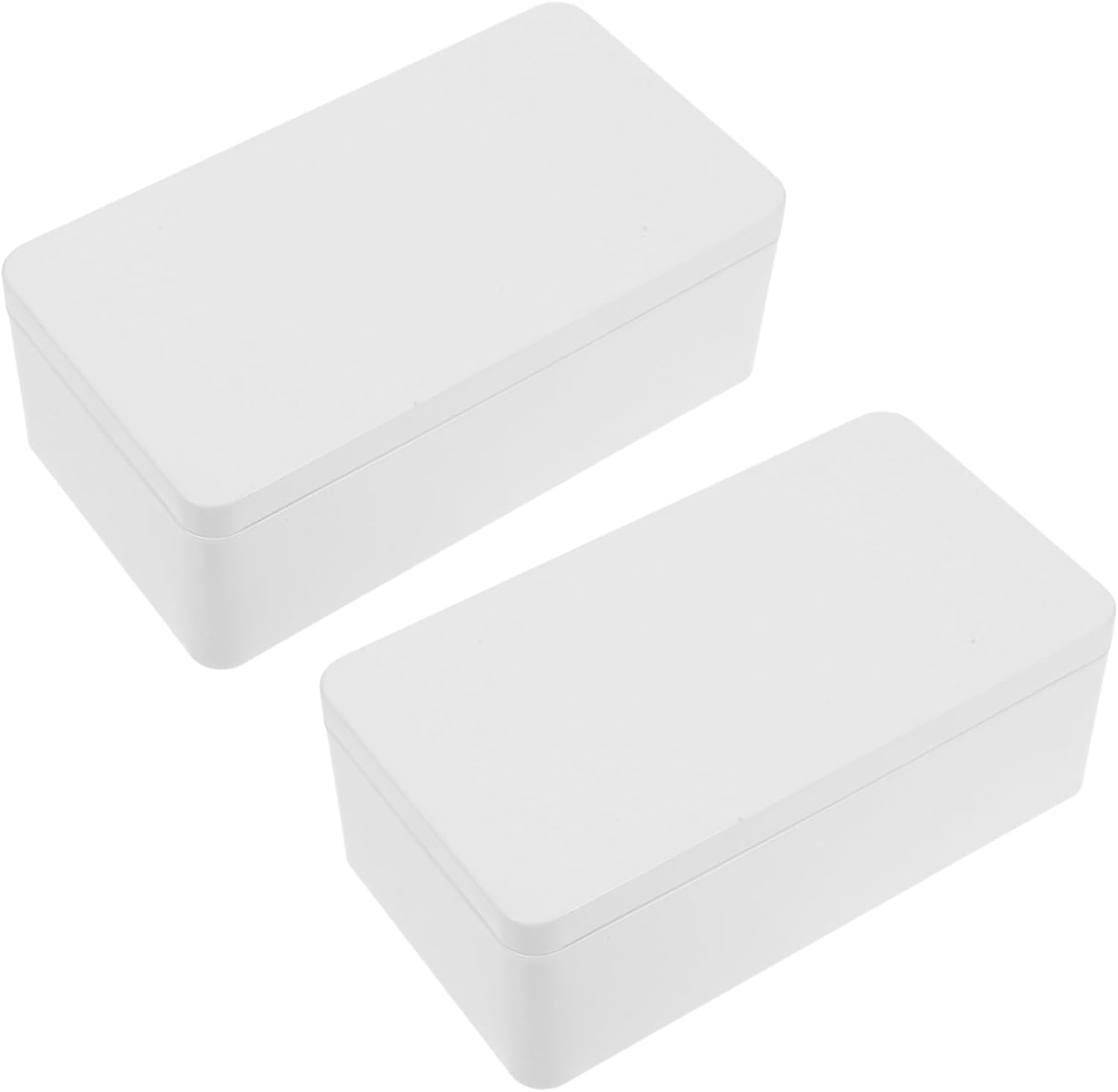 Mobestech 2Pcs Versatile Metal Storage Box: Multi-Use Small Metal Container Box for Candy/Wedding Souvenirs and Cash - Sturdy Tinplate Construction Lid image number 6