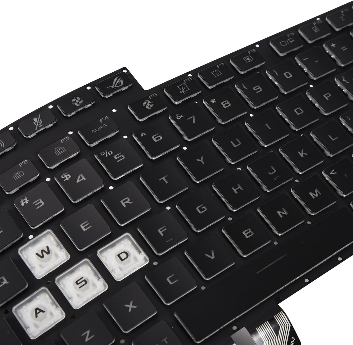 Replacement Keyboard for ASUS ROG Strix G15 G513 G513Q G513QM G513QY G513QR G513QE G513RM G513RW G513IM G513IE Series Laptop with Colorful Backlight, ROG Strix G15 G513 Replacement Keyboard image number 1