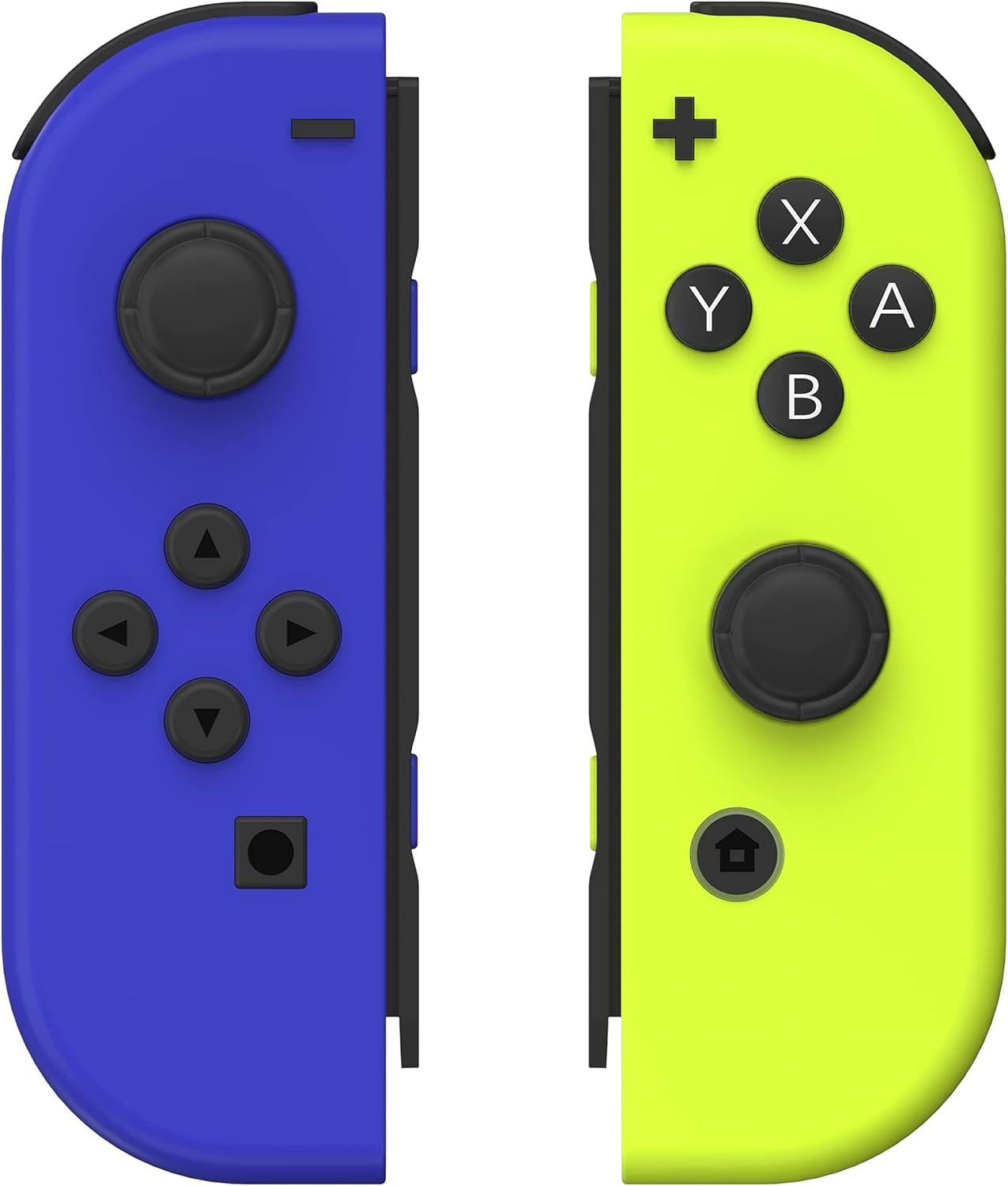 Costec Joy Con Controller for Nintendo Switch Replacement for Nintendo Switch Controller, Compatible with Switch, Wireless Left and Right Joy Con for Switch Nintendo Support Dual Vibration/Wake-Up/Screenshot, Joy Con Controller for Switch OLED Lite [Neon Blue/Neon Yellow] image number 6