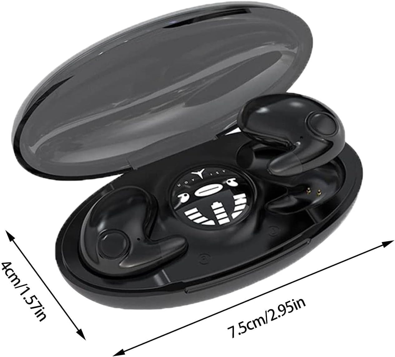 Outret Invisible Earphones | Sleep Earbuds | Invisible Sleep Wireless Earphone Ipx5 Waterproof | Wireless Noise Blocking in Sleep Earphones, Touch Control, Flat in Ear