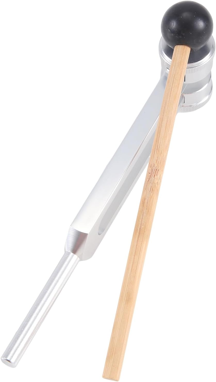 Veumoie 174 Hz Tuning Fork for Healing Repair Reliever Stress & Healing Musical Instrument with Silicone Hammer Tuning Fork Aluminum Alloy Tuning Fork Set 1Set image number 3