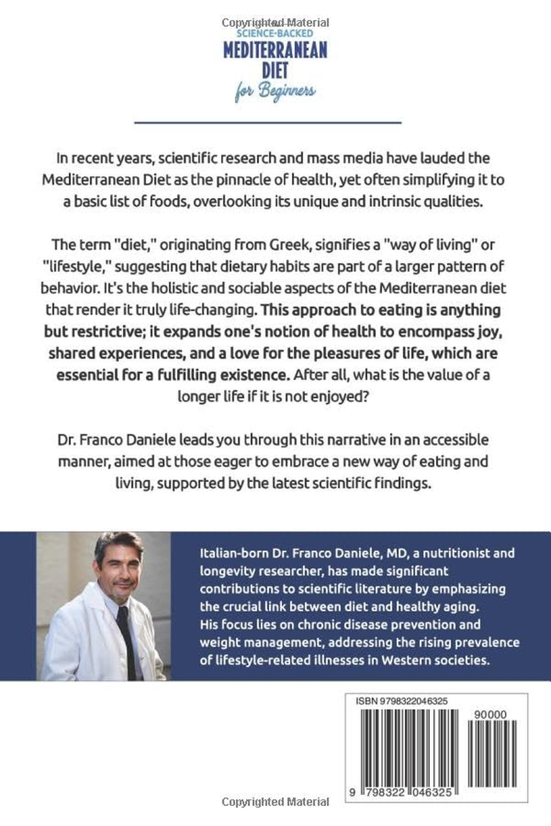 The Science-Backed Mediterranean Diet for Beginner: an Effortless Guide with Simple Meal Plan to Promote Wellness, Longevity, and Weight Loss image number 2