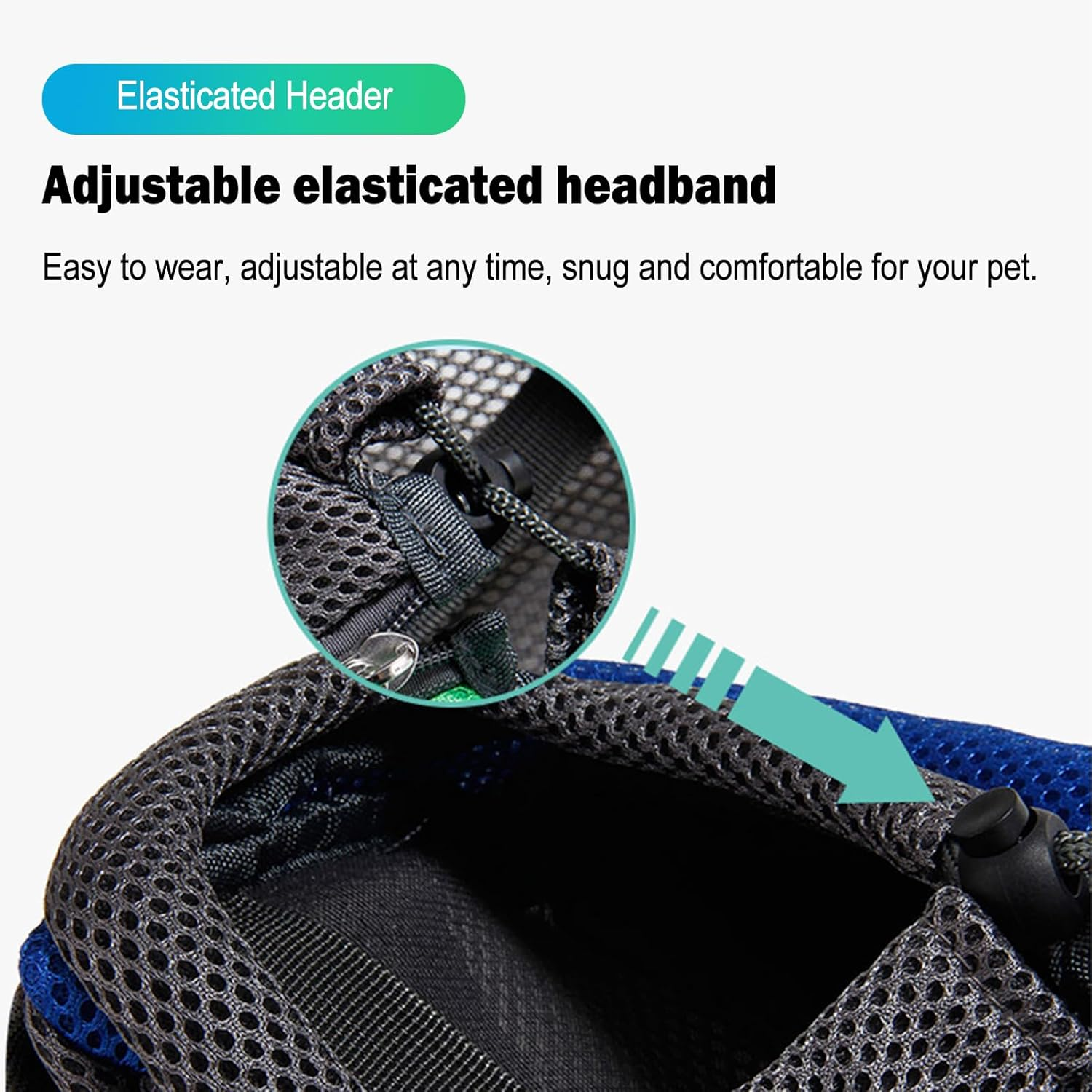 Gecheer Anti-Theft Shoulder Bags, Dog Carrier Bag for Pets, Shoulder Bag, Cross Body Back, Breathable Mesh, Safe for Small Dogs, Cats, Carry Bag, Bag (Blue) image number 5