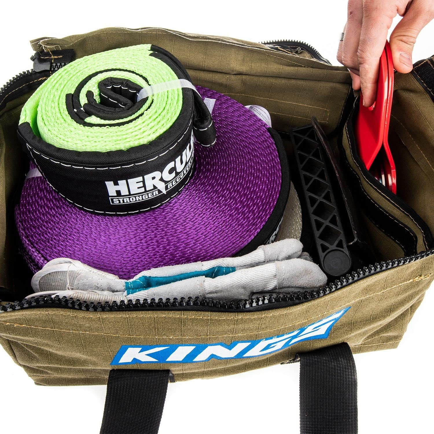 Adventure Kings Canvas Recovery Bag 400GSM 4X4 Offroad Carry Storage Heavy Duty image number 6