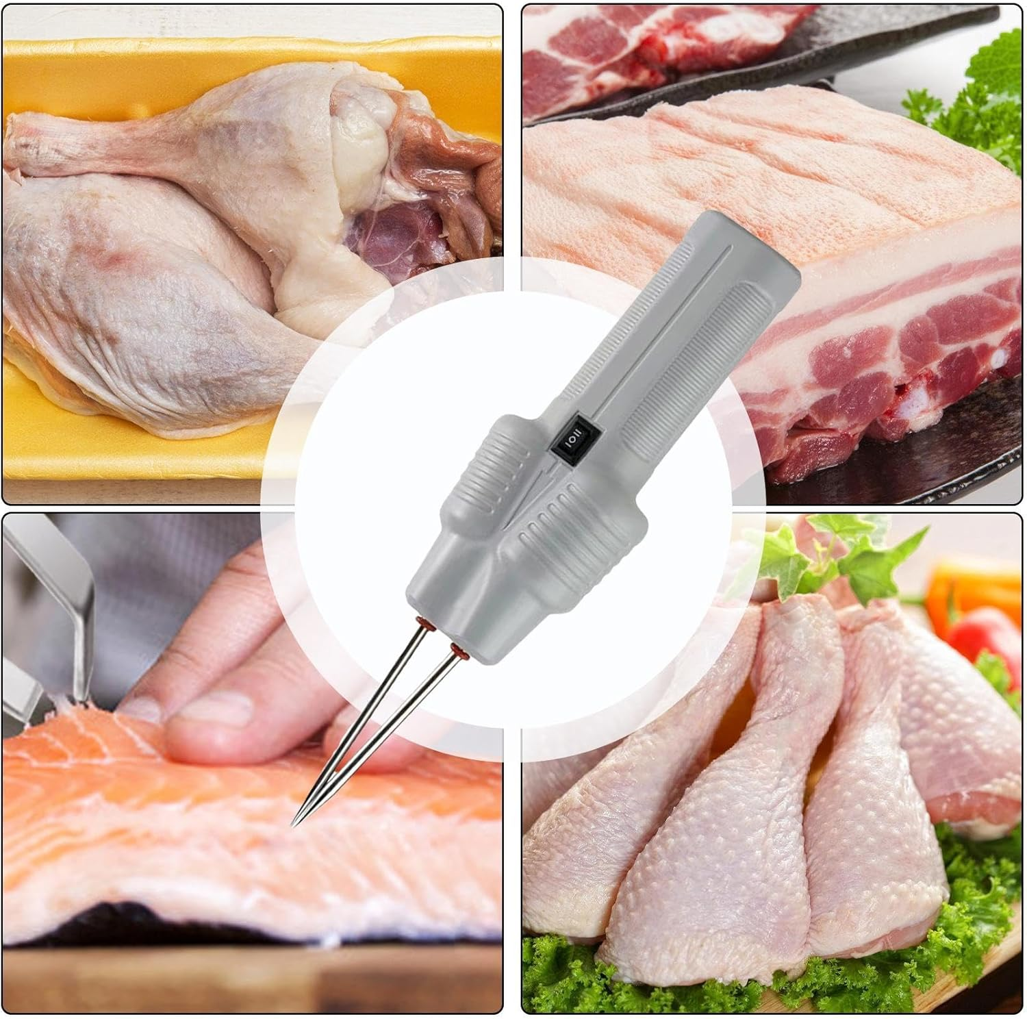 Adorable Chicken Plucker, Turkey Feather Remover, Automatic Turkey Handheld Electric Chicken Plucker, Quail Feather Remover, Chicken Feather Remover, Multifunctional Feather Plucker for Turkeys image number 3