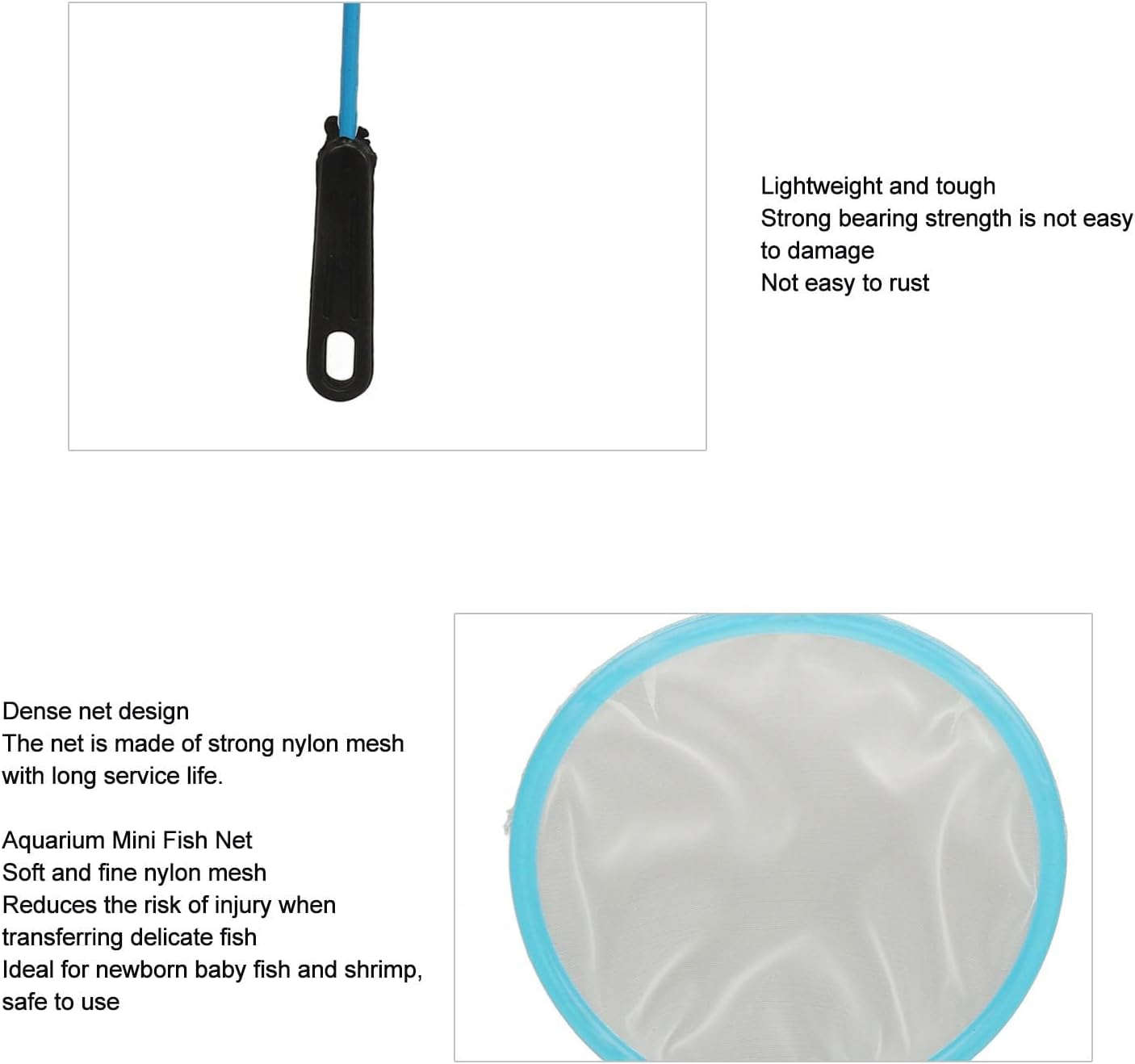 Tnfeeon 10 Multipurpose Nylon, Fine Workmanship Lightweight with High Flexibility, Small Fishing for Brine Shrimp Catch, Safety Fishing Equipment with Replacements image number 5