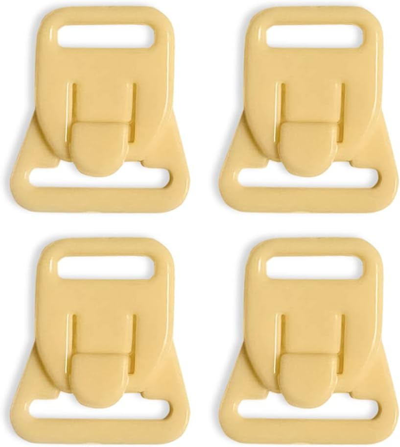 Nursing Bra Clips 5/8" Black Two Part Clip Plastic Fasteners Nursing Clips Maternity Bra Clips 10 in a Pack