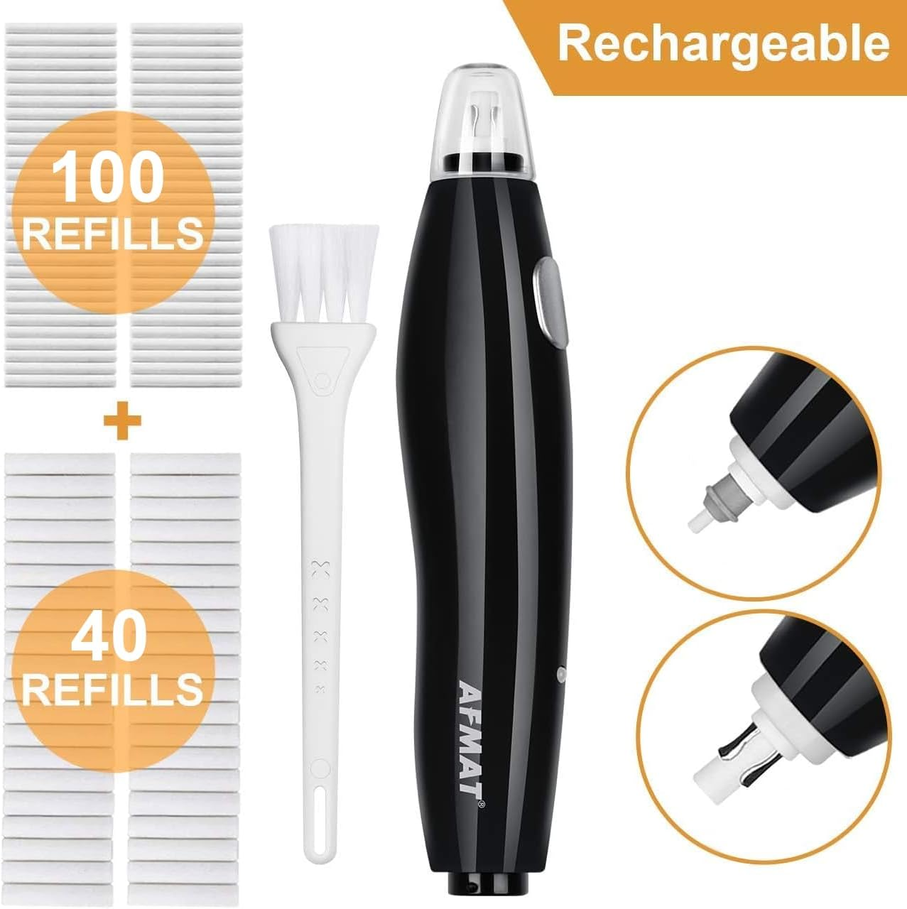 Rechargeable Battery Erasers for Drawing, Sketching Pencils, Derwent Graphite Pencils,Arts and Crafts, Drafting Eraser,Black - Light Blue image number 7