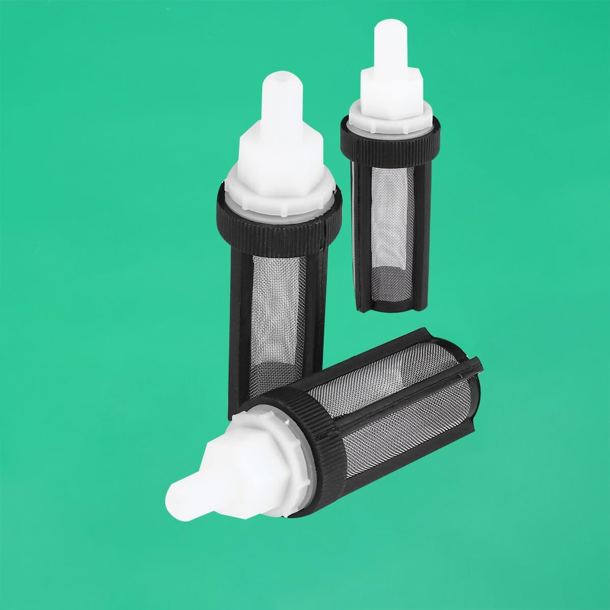 5Pcs Water Inlet Hose Filter for Submersible Pumps Stainless Steel Mesh Strainer with Silicone Tube Fit Debris Blocking Rust-Resistant Micro Pump Filter image number 3