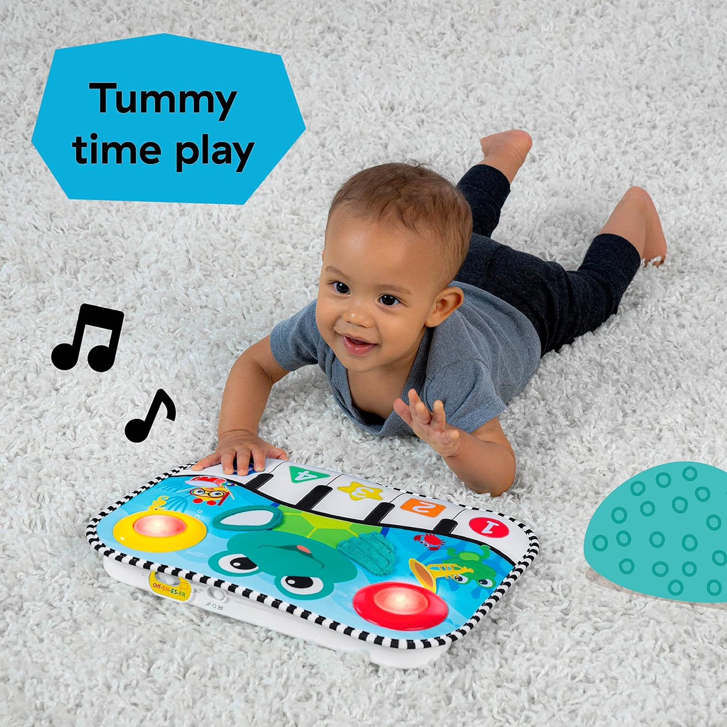 Baby Einstein Ocean Explorers Neptune'S Kick & Explore Musical Kick Pad & Crib Toy, for Ages 0 Months and Up image number 6